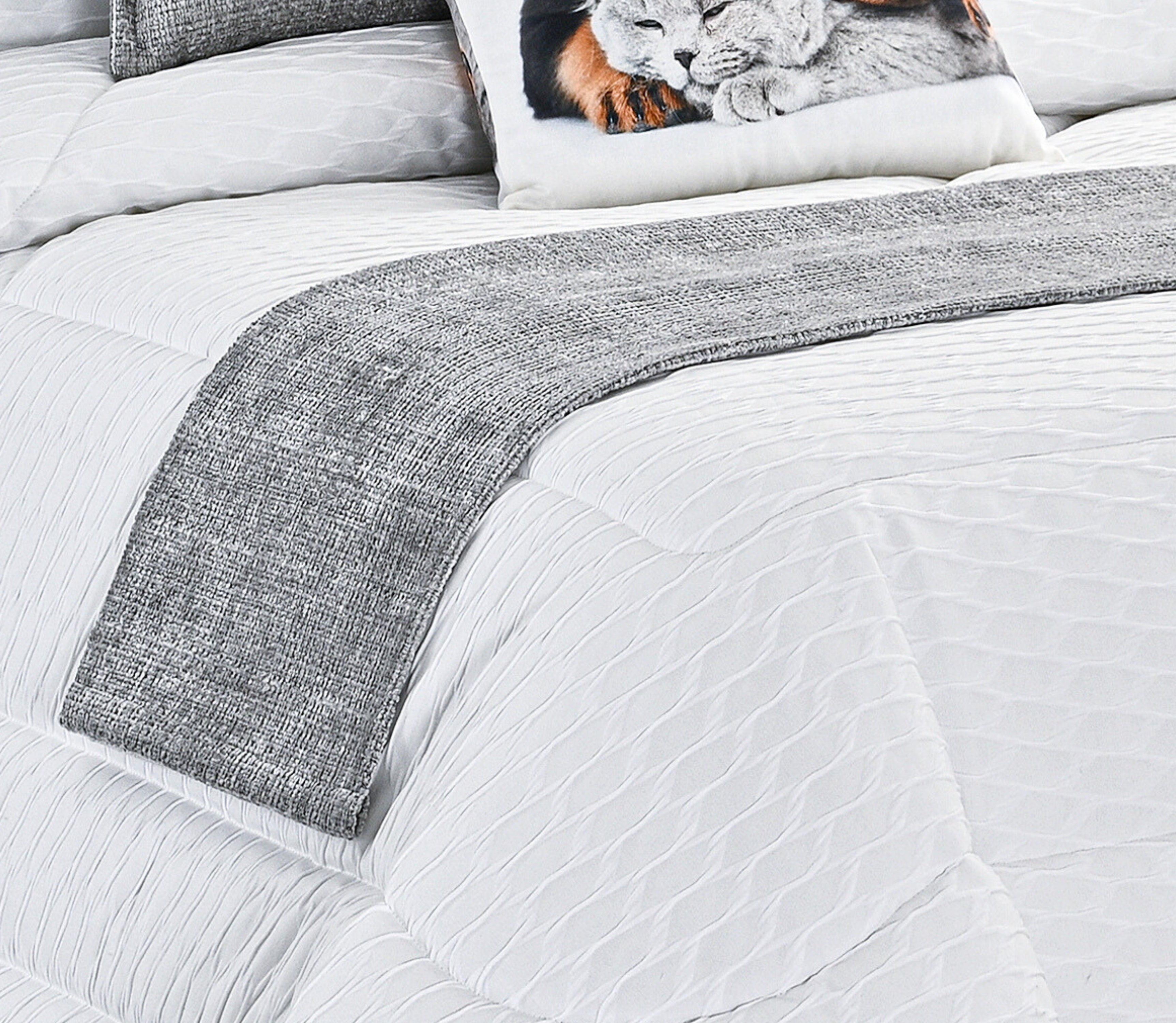 Bed Runner Nara Grey