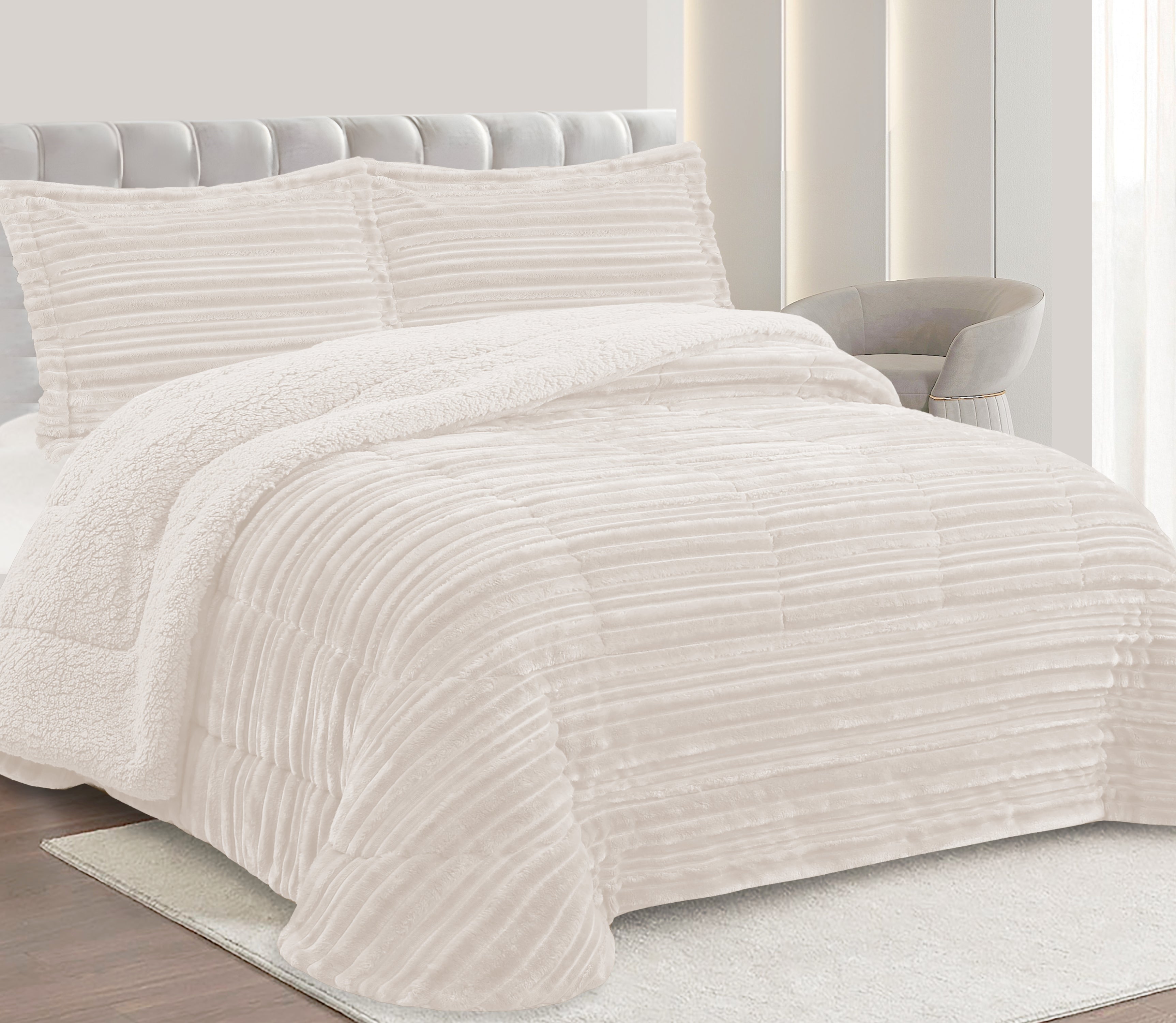 Sherpa-Bettdecke Nevu Perle