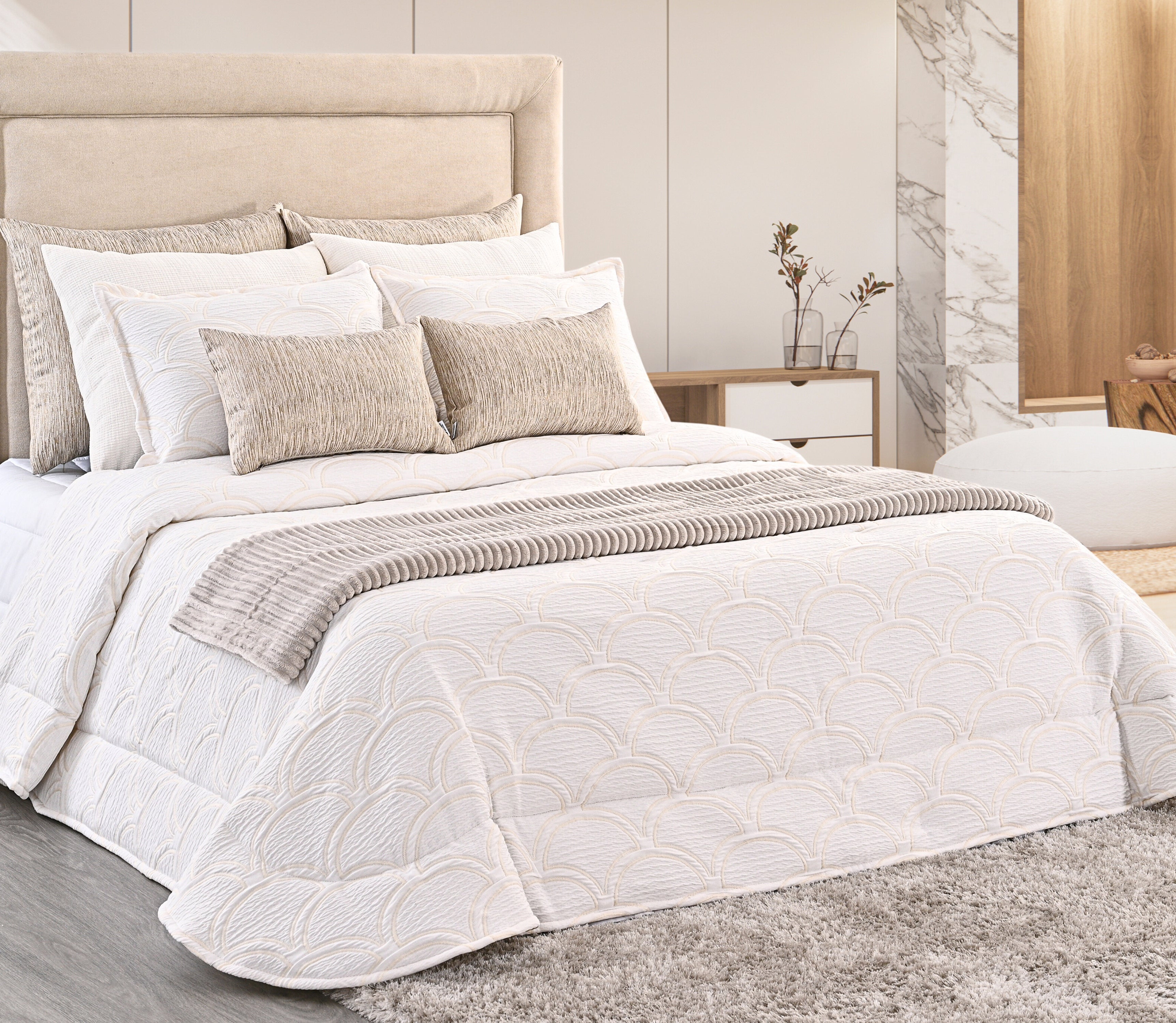 Tagesdecke Naria Perle