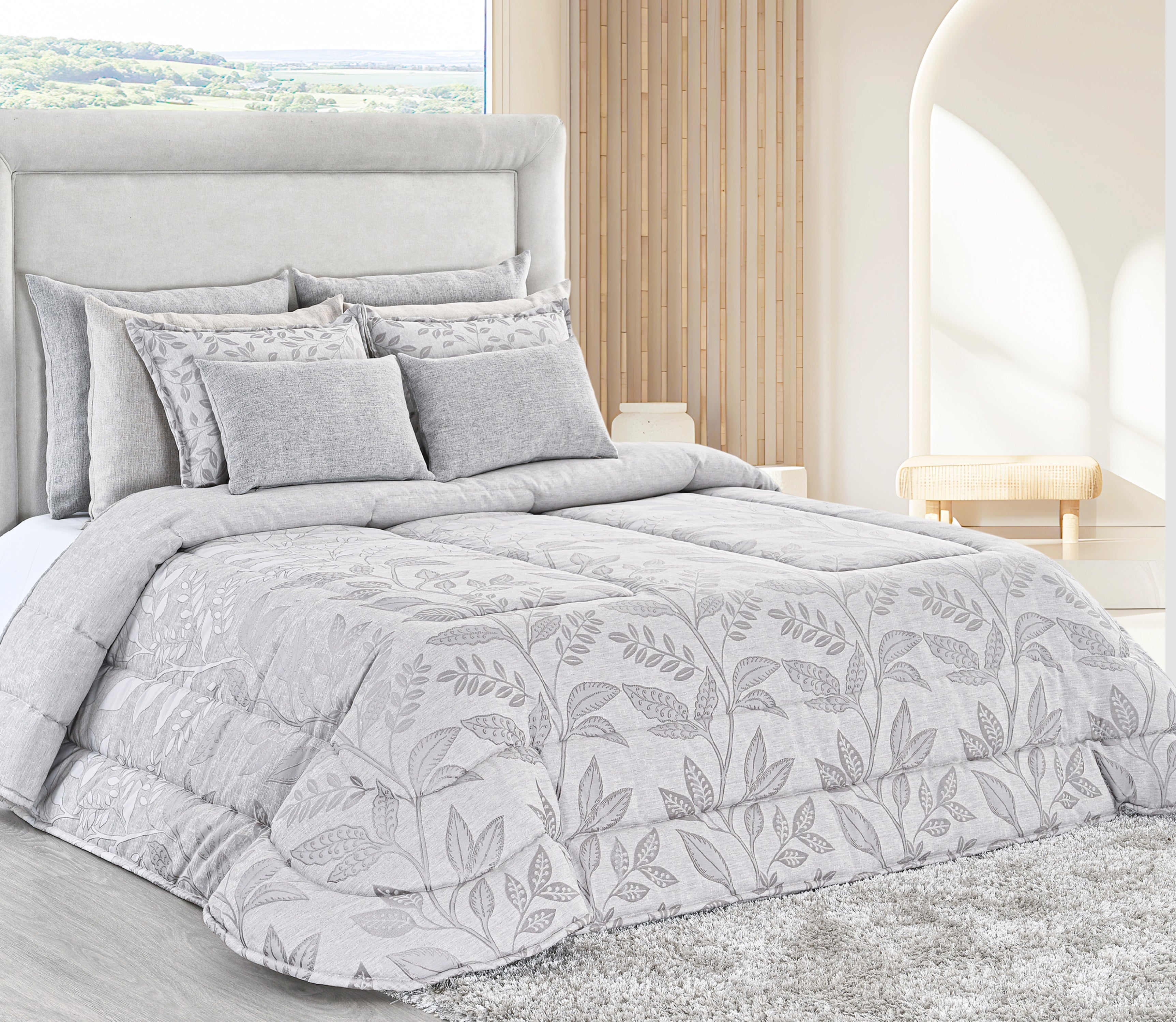 Tagesdecke Cieza Grau