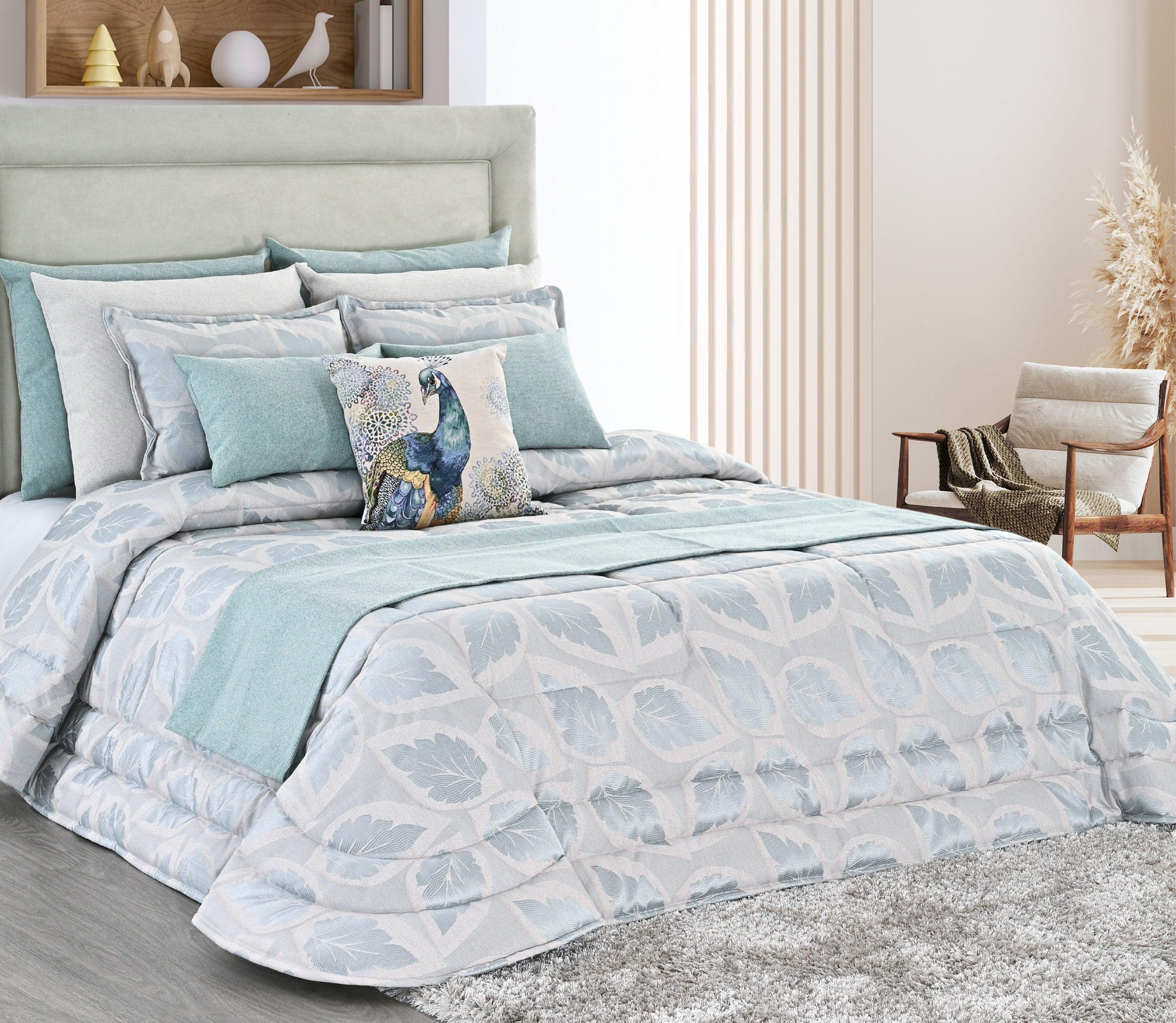 Couvre-lit Lacir Vert d'eau