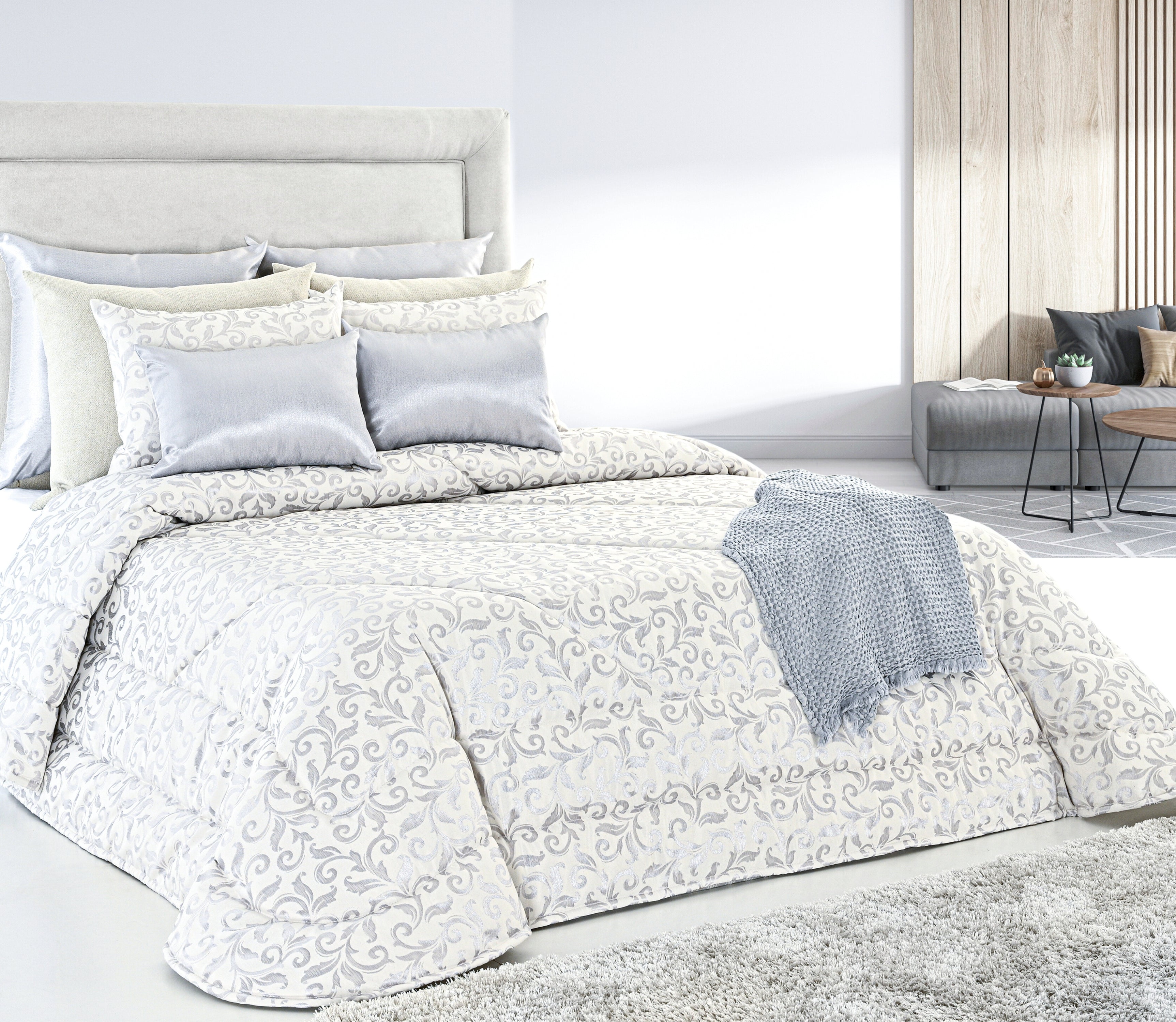 Bedspread Neiva Silver