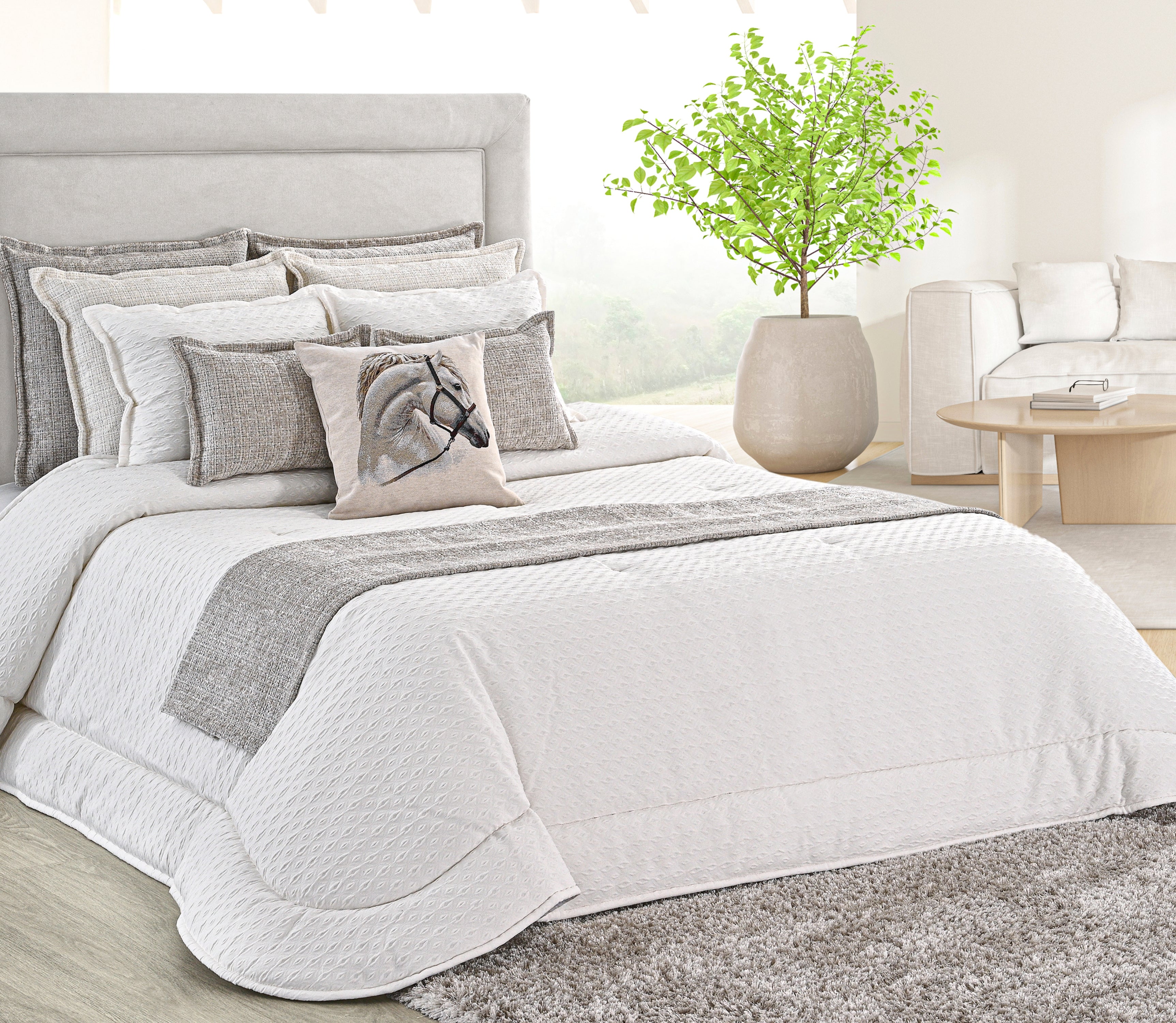 Couvre-lit Nina Blanc
