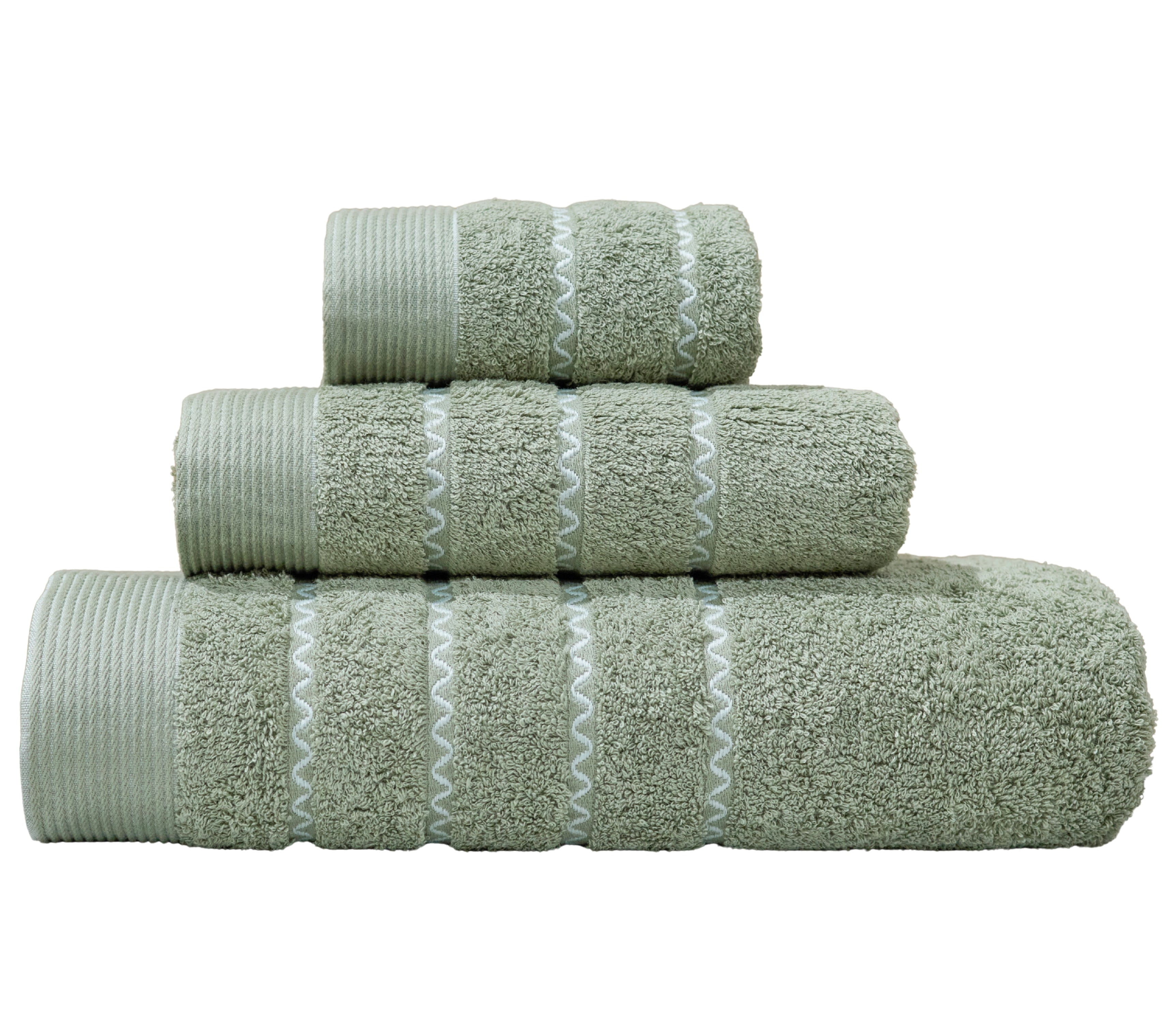 Baumwoll-Badetuch-Set Bali Grün