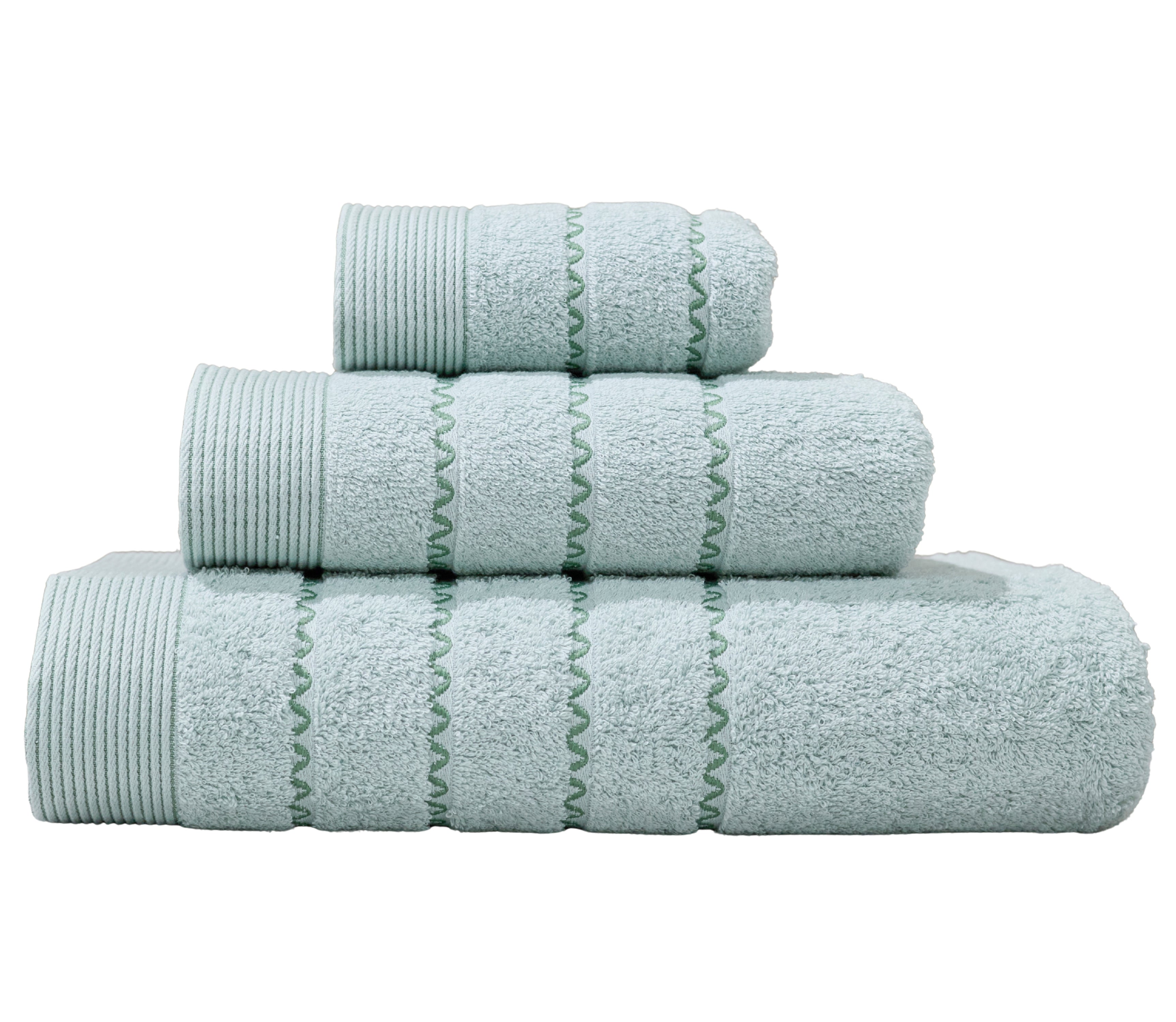 Baumwoll-Badetuch-Set Bali Wassergrün