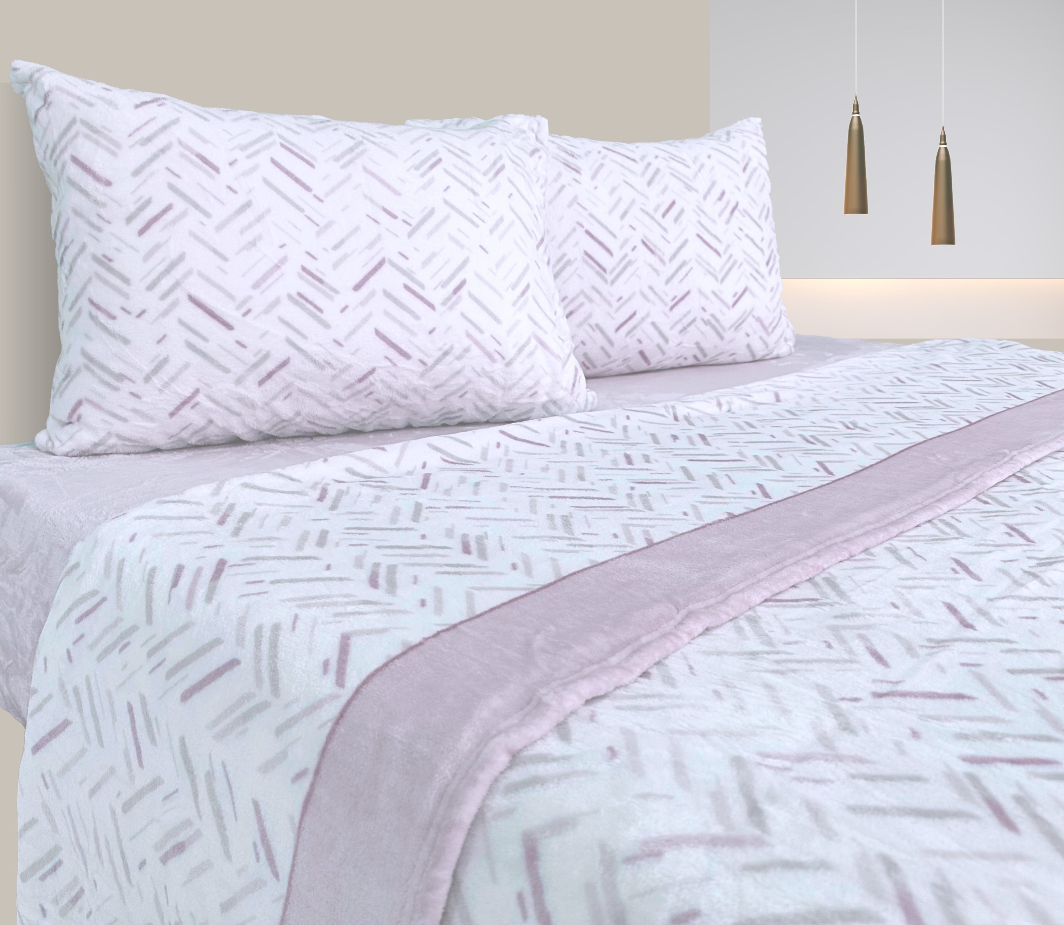 Parure de draps polaire en Microlina Guci Violet