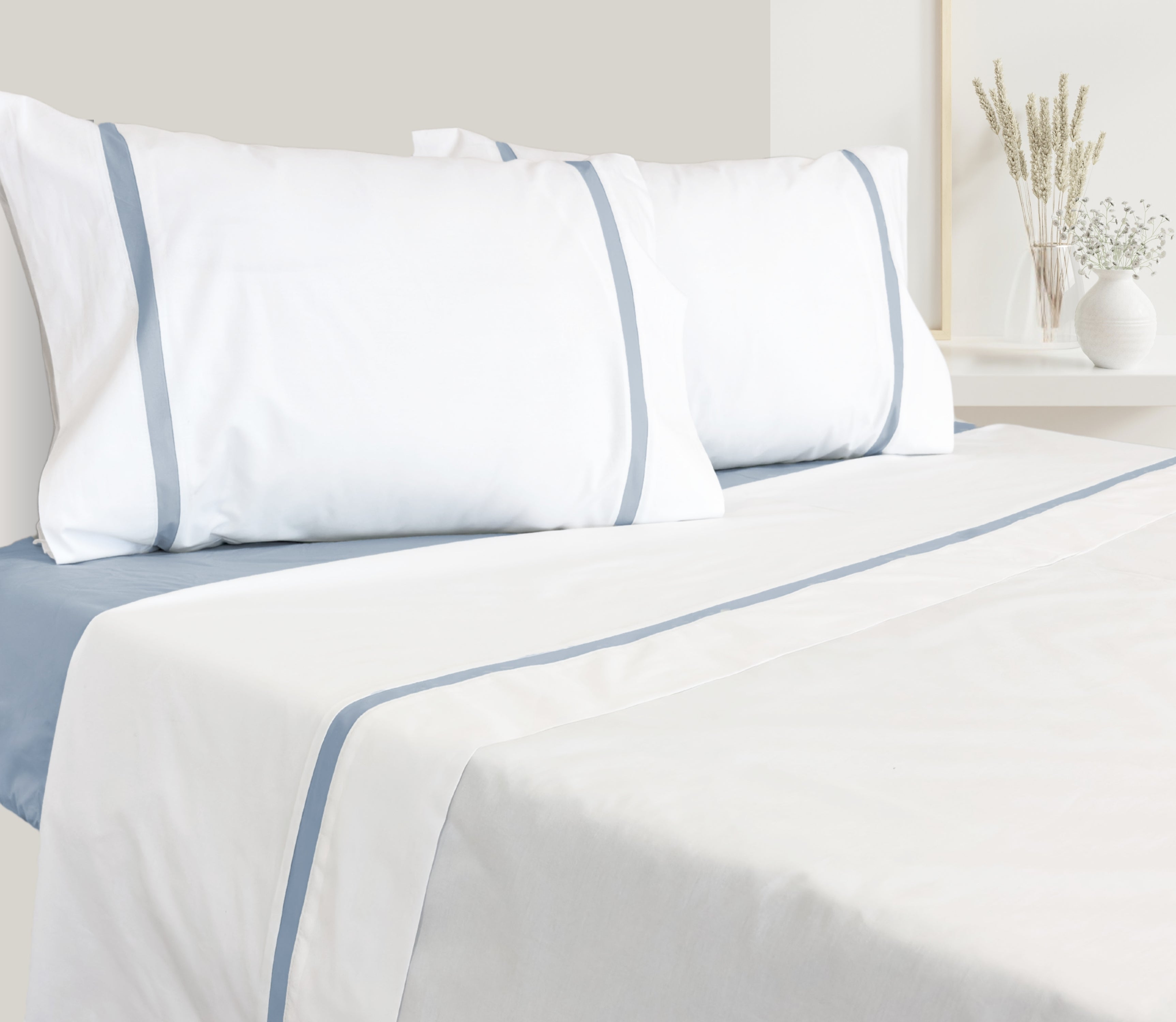 Percale Sheet Set Blue