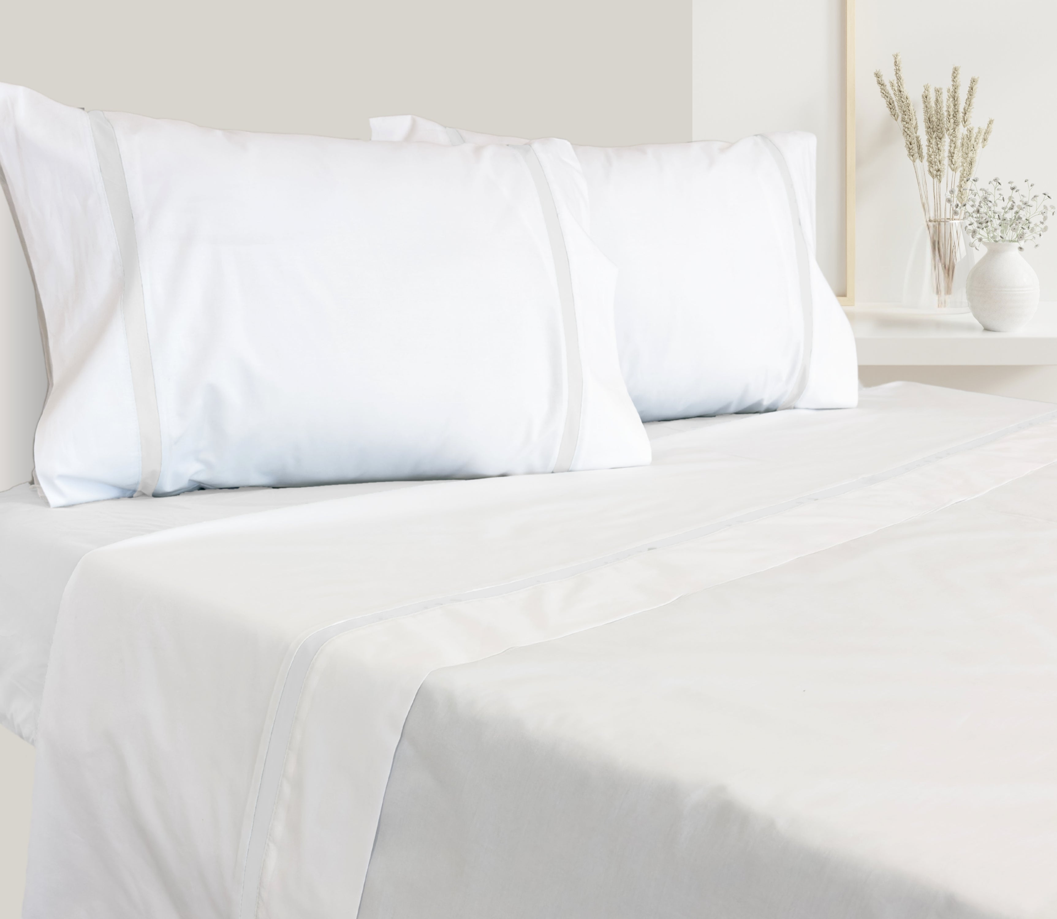 Percale Sheet Set White