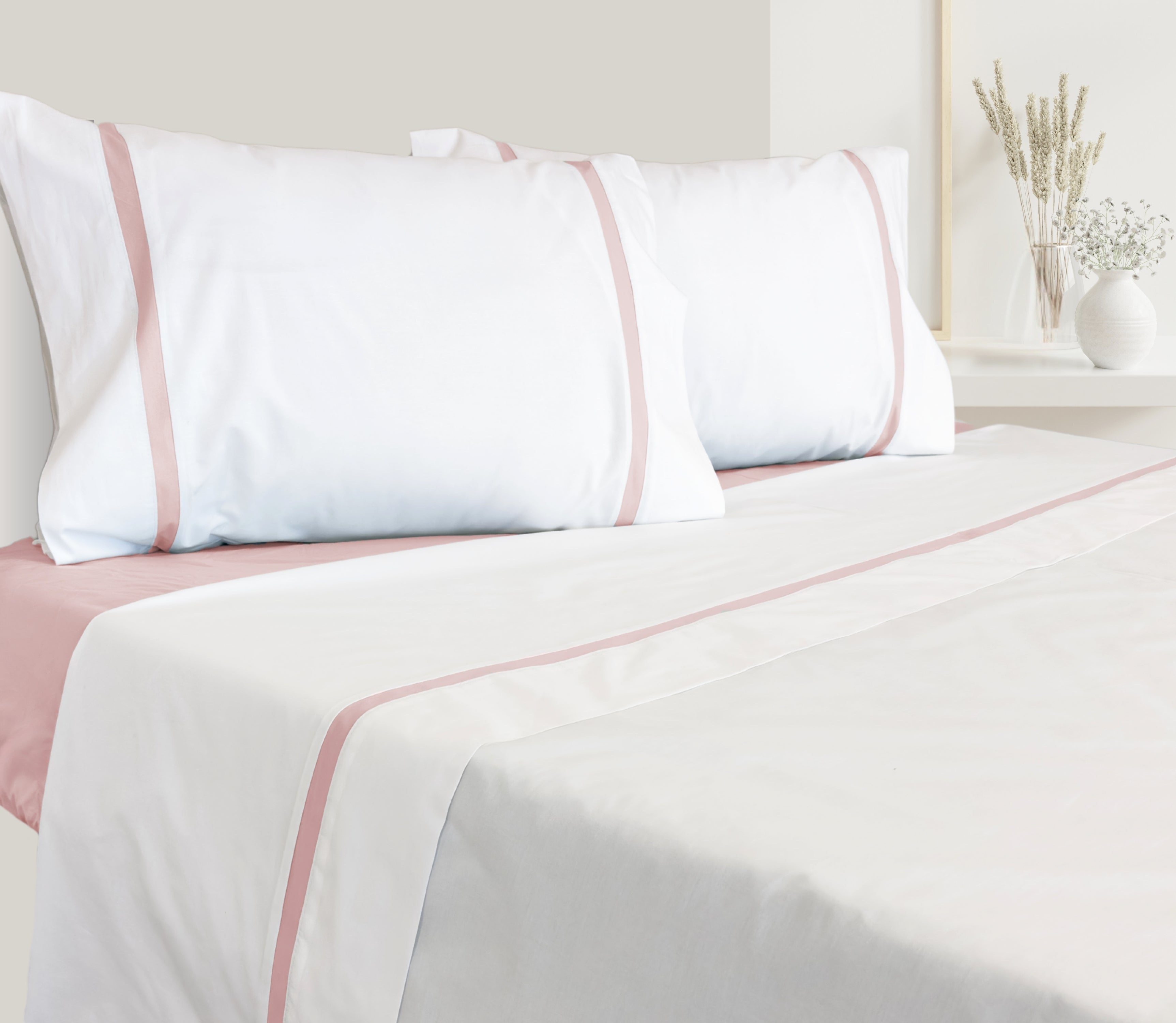 Percale Sheet Set Pink