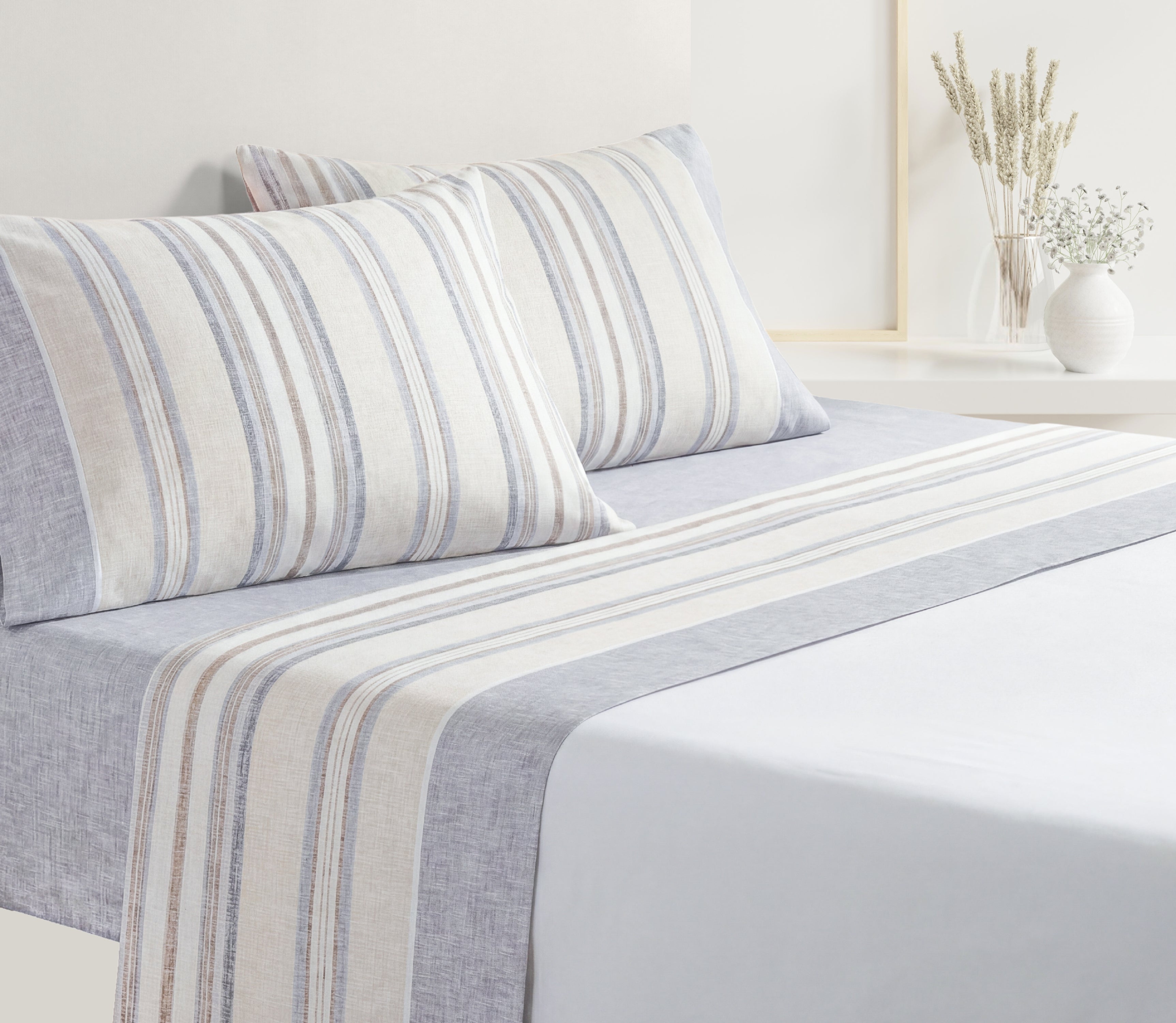 Ensemble de draps en Coton Niden Beige