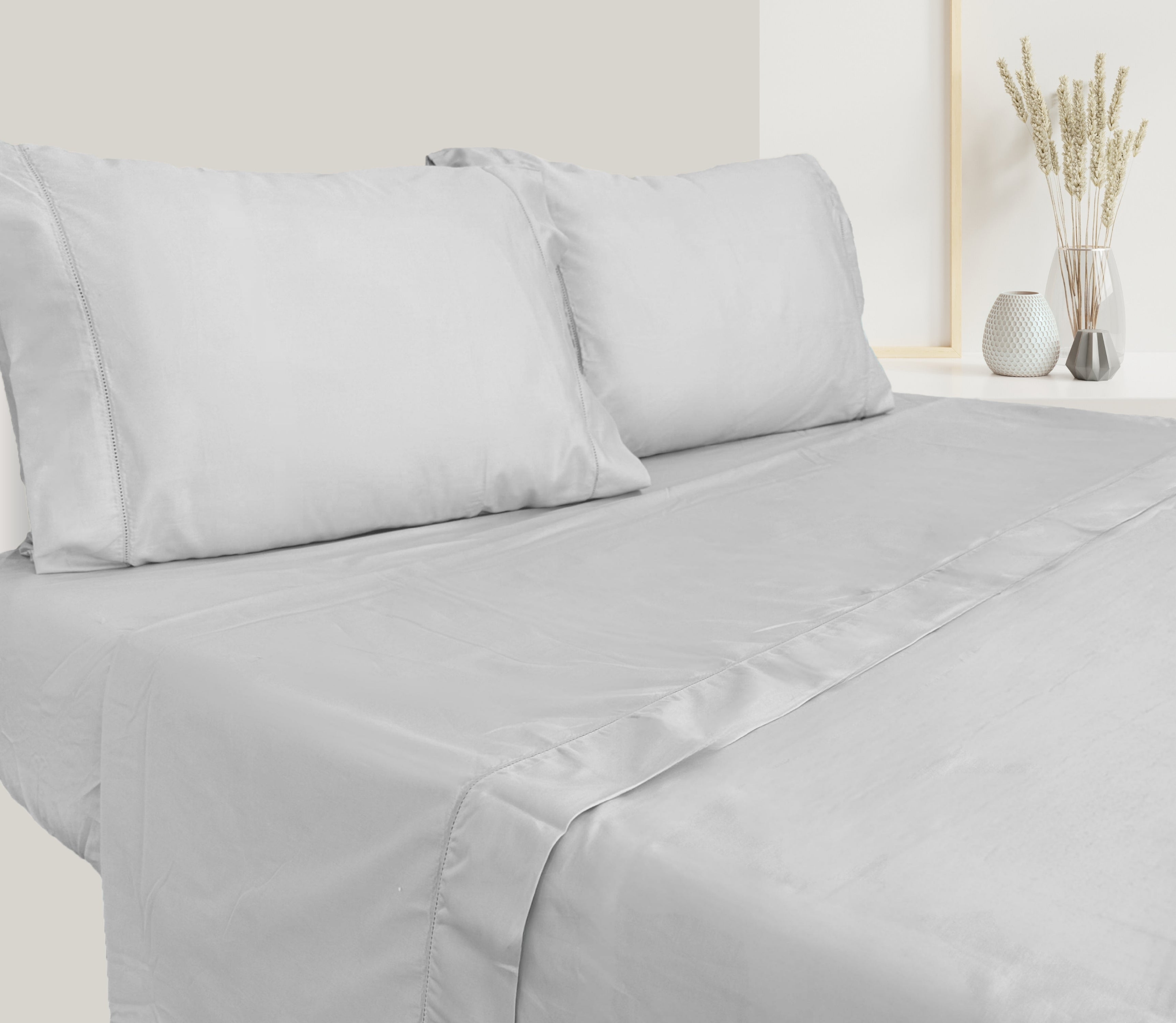 Satin Sheet Set Grey