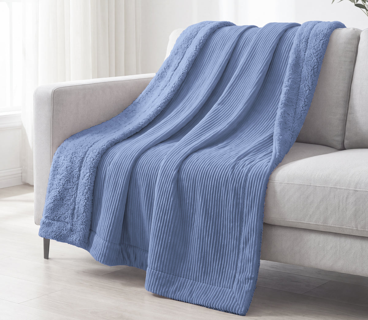 Sherpa-Decke Rubi Blau