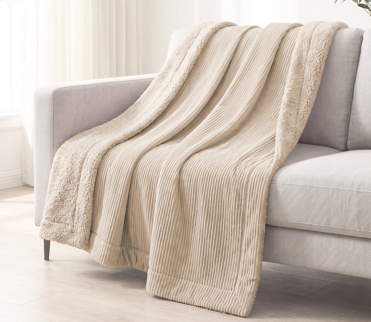 Sherpa-Decke Rubi Beige