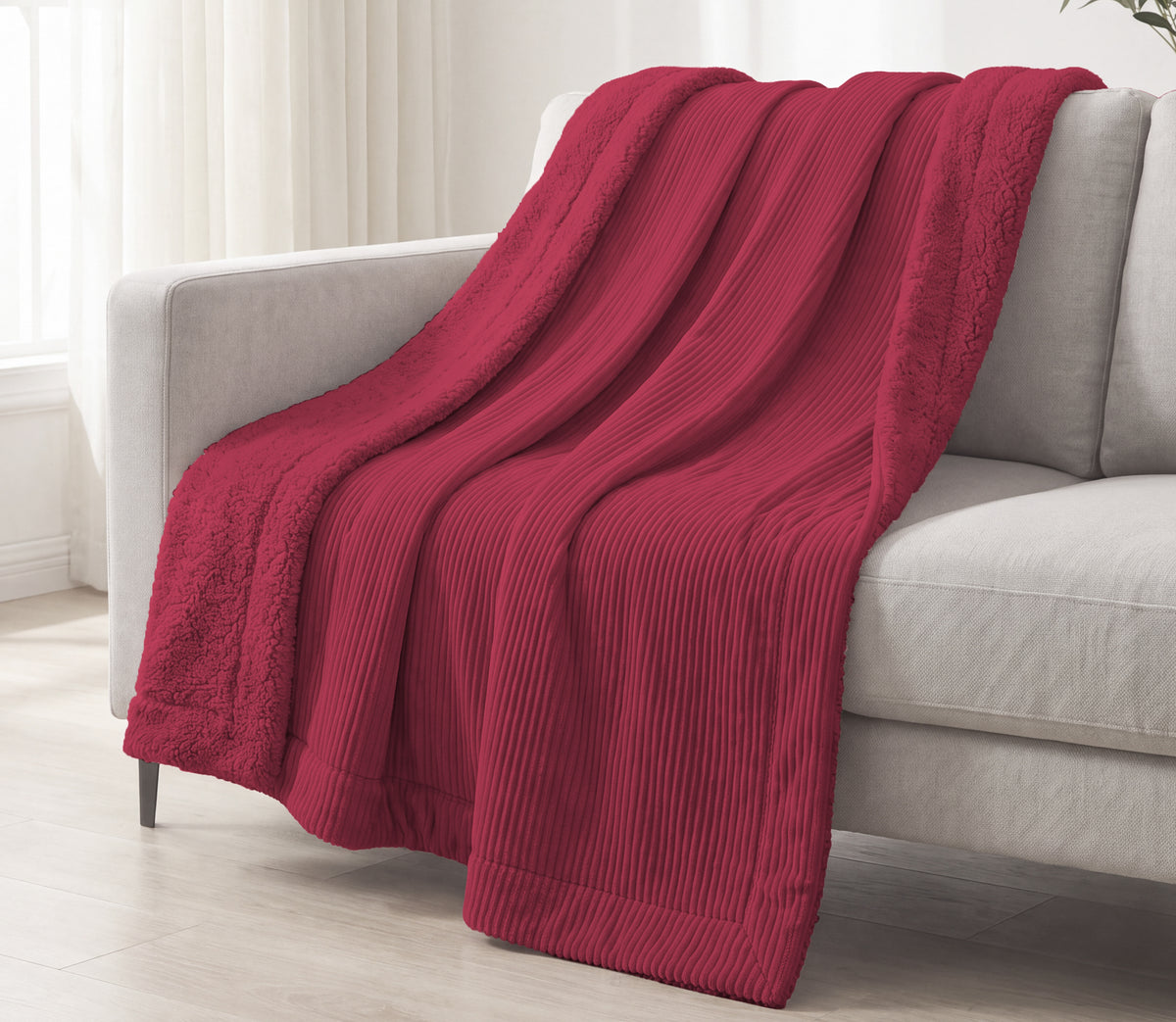 Sherpa-Decke Rubi Bordeauxrot