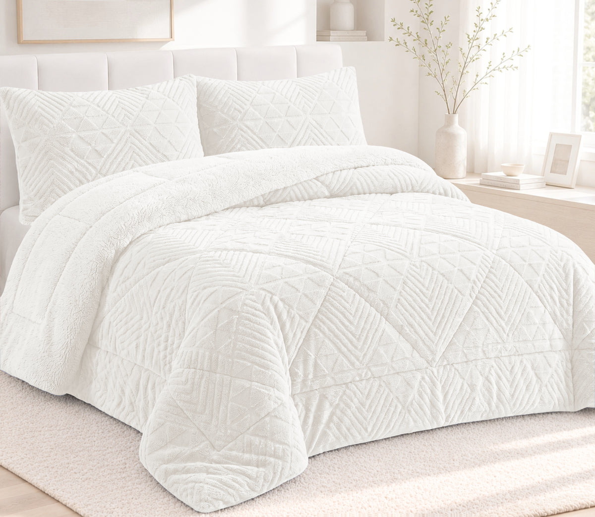 Sherpa-Bettdecke Nevu Perle