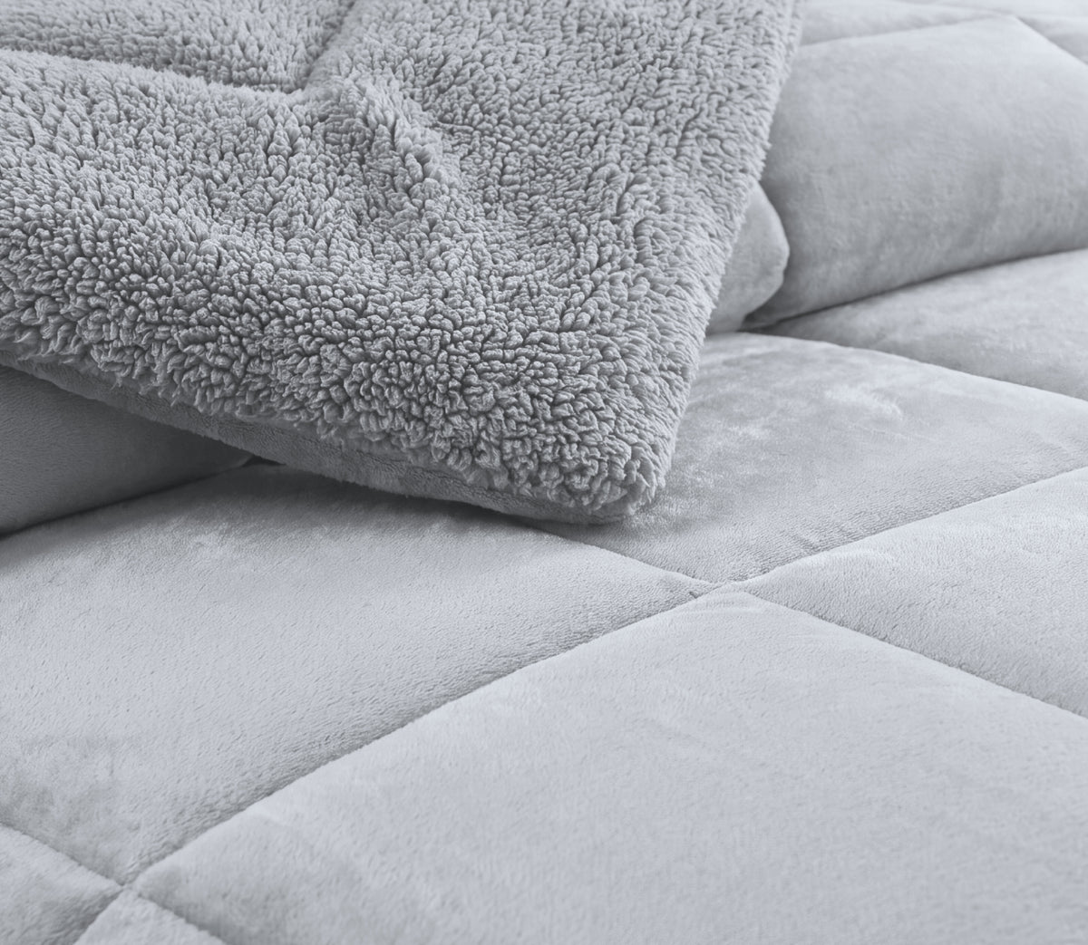 Trapunta in Sherpa Nirna Grigio