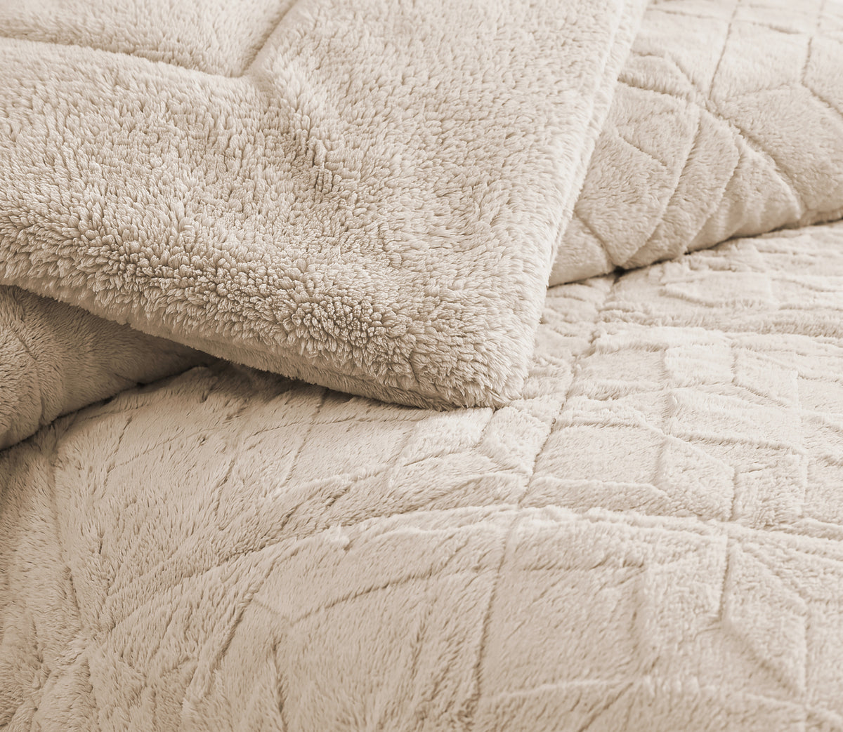 Couvre-lit Sherpa Fenix Beige