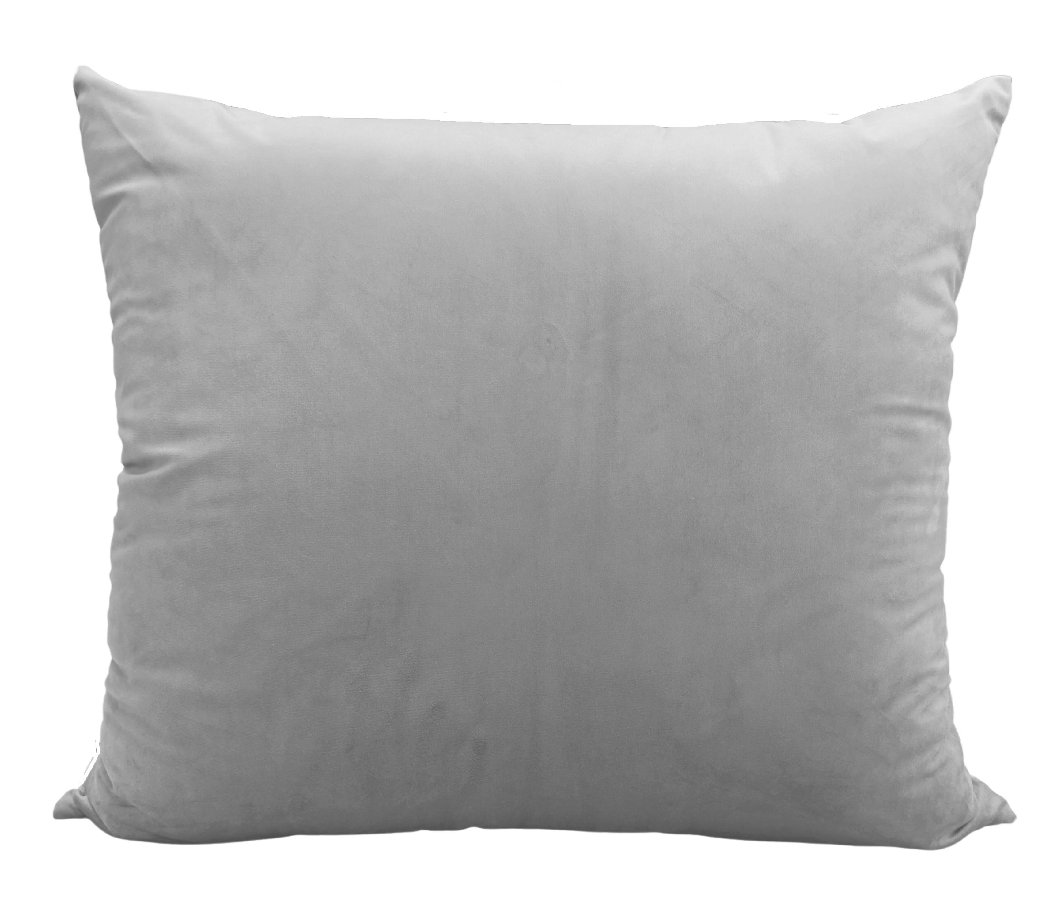 Grand Coussin Isa Gris Clair (55x70 cm)