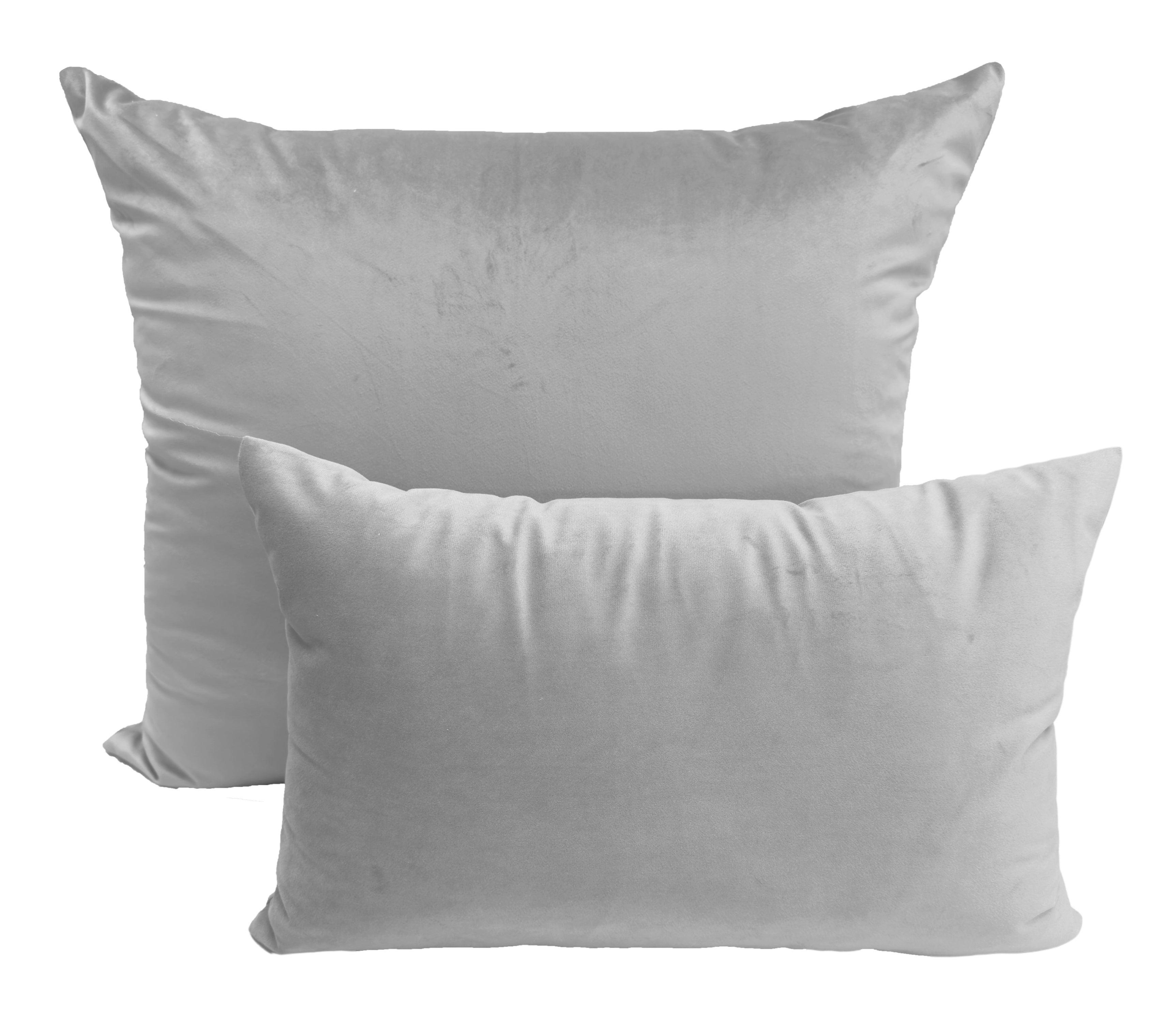 Velvet Cushion Isa Light Grey