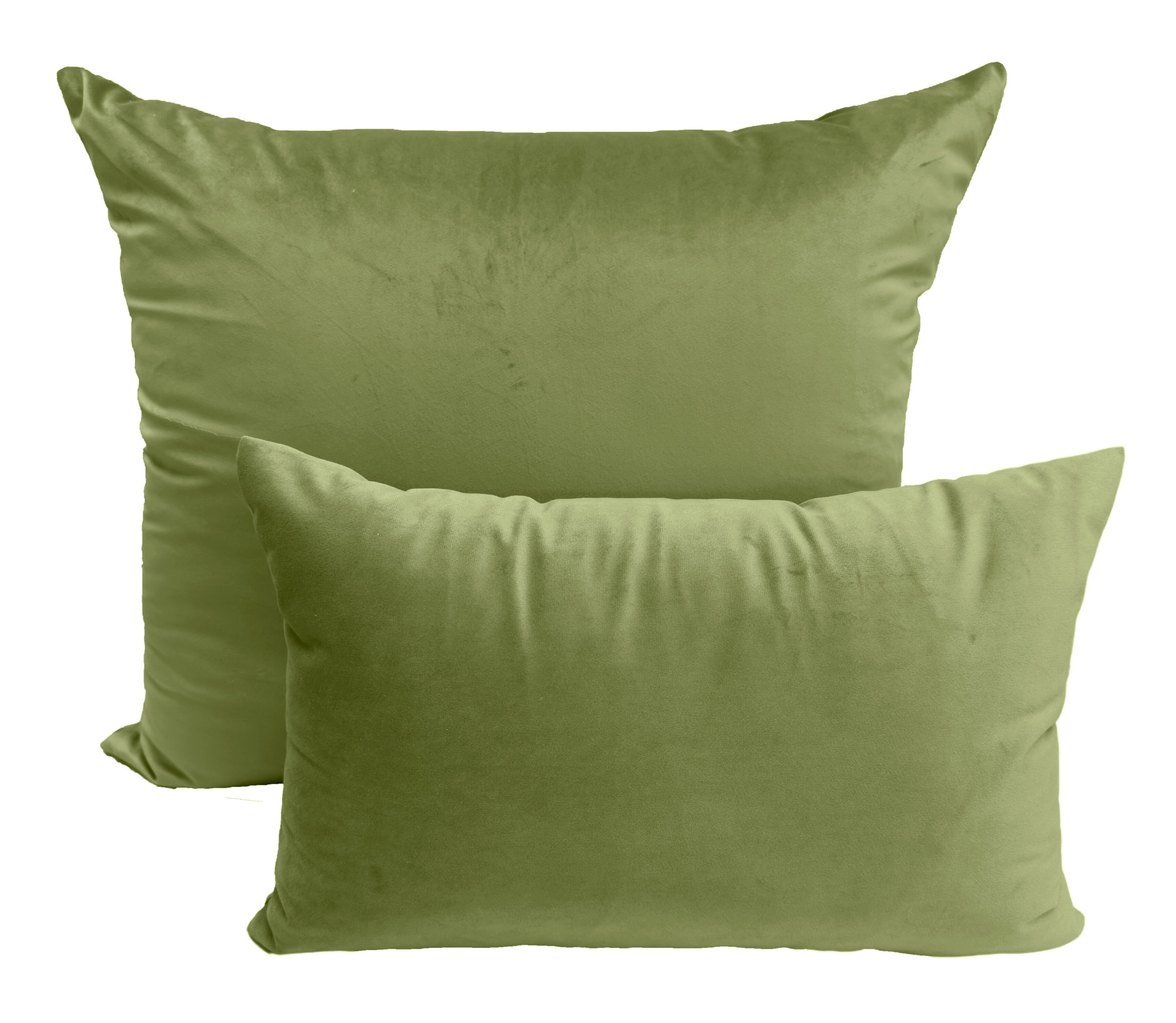 Velvet Cushion Isa Green