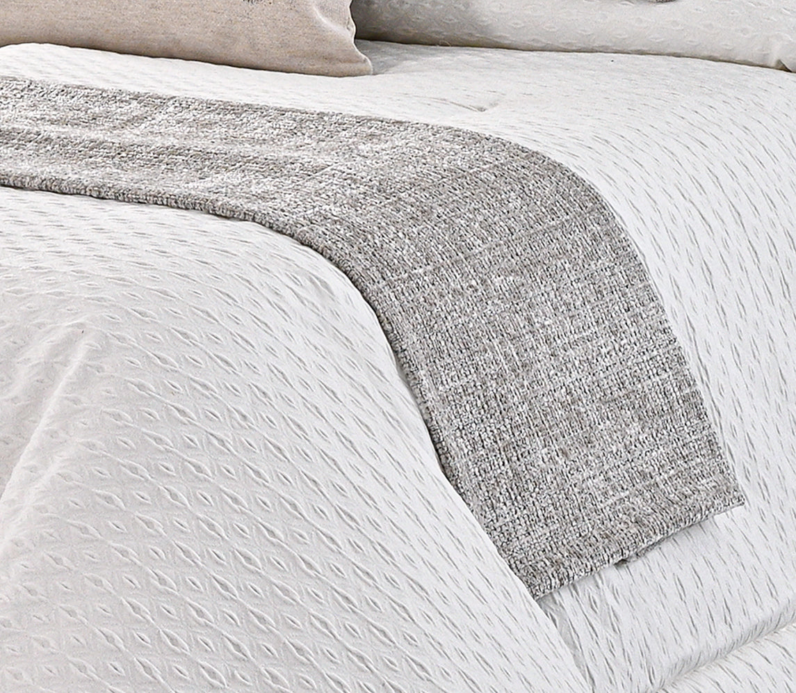 Chemin de lit Nara Gris