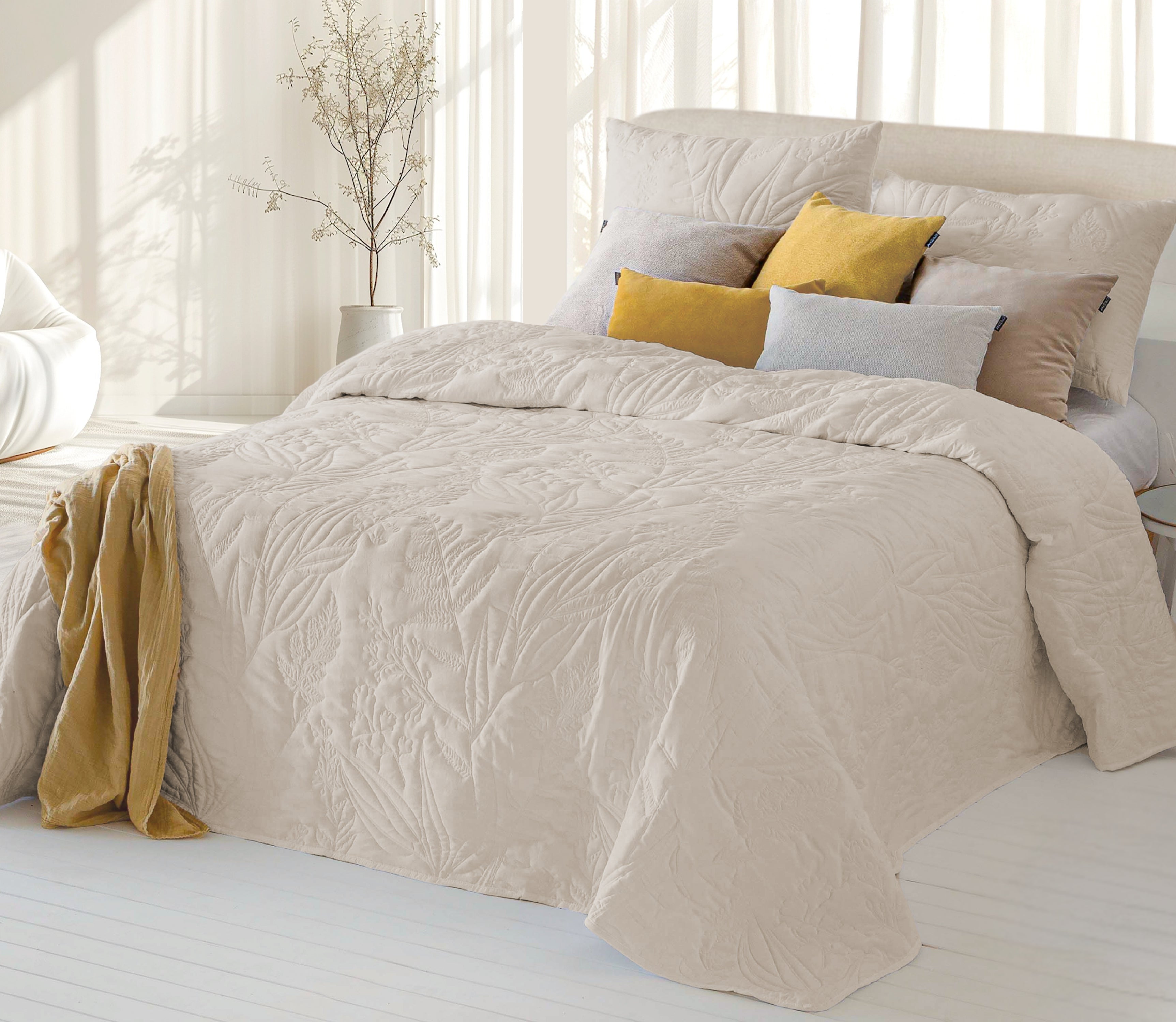 Couvre-lit Loren Beige
