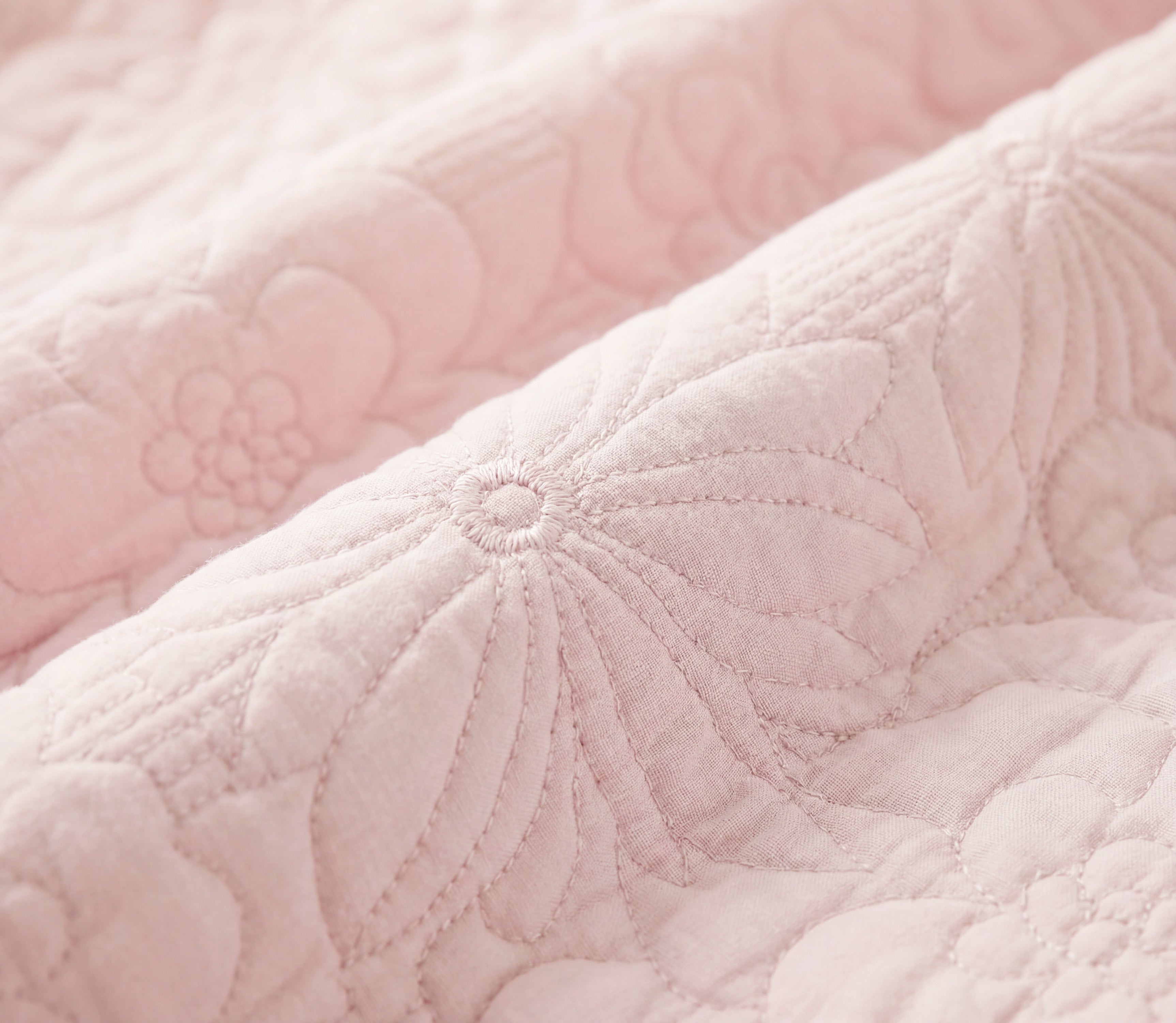 Couvre-lit Brodé Davi Rose