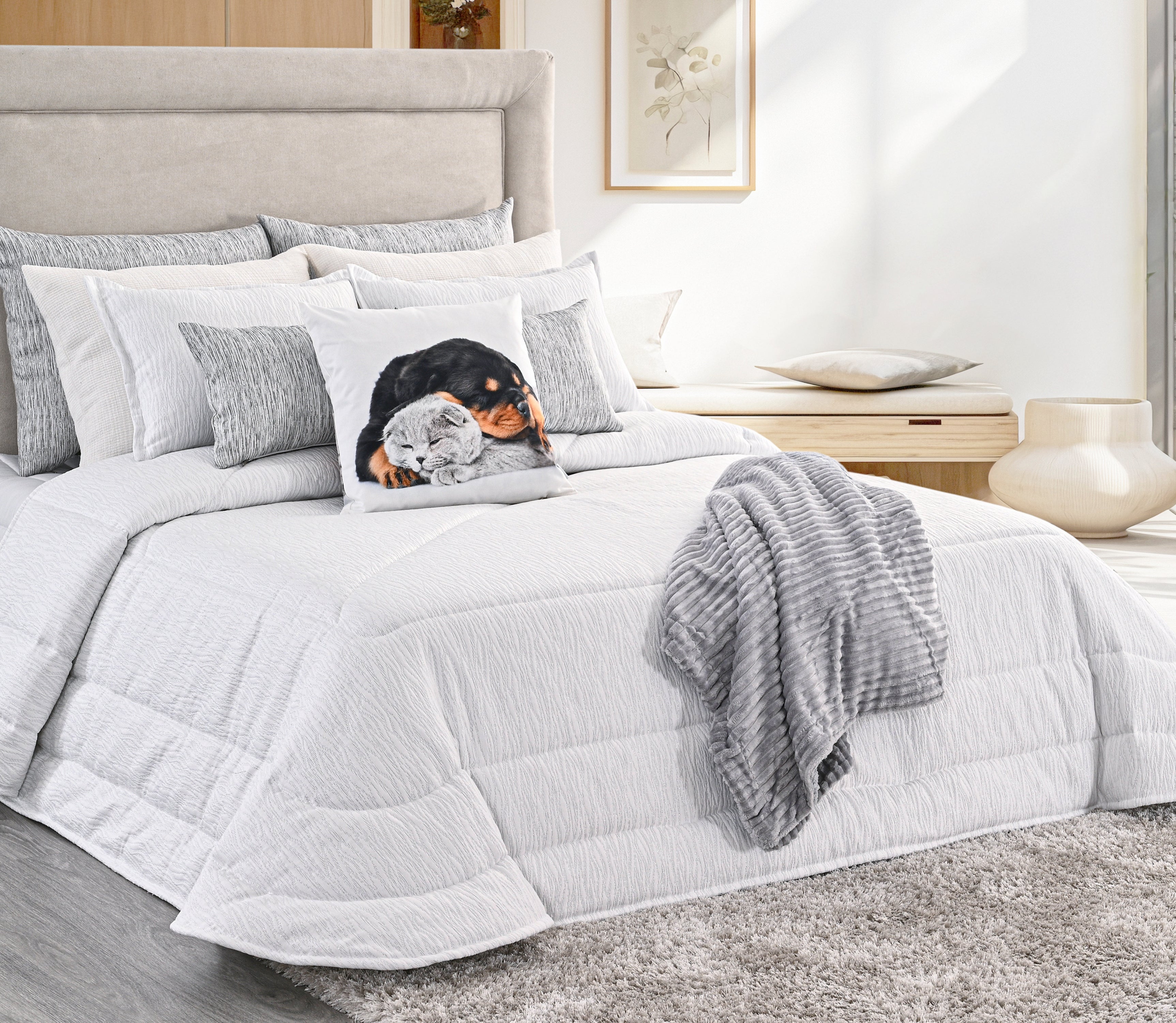 Tagesdecke Adele Silber