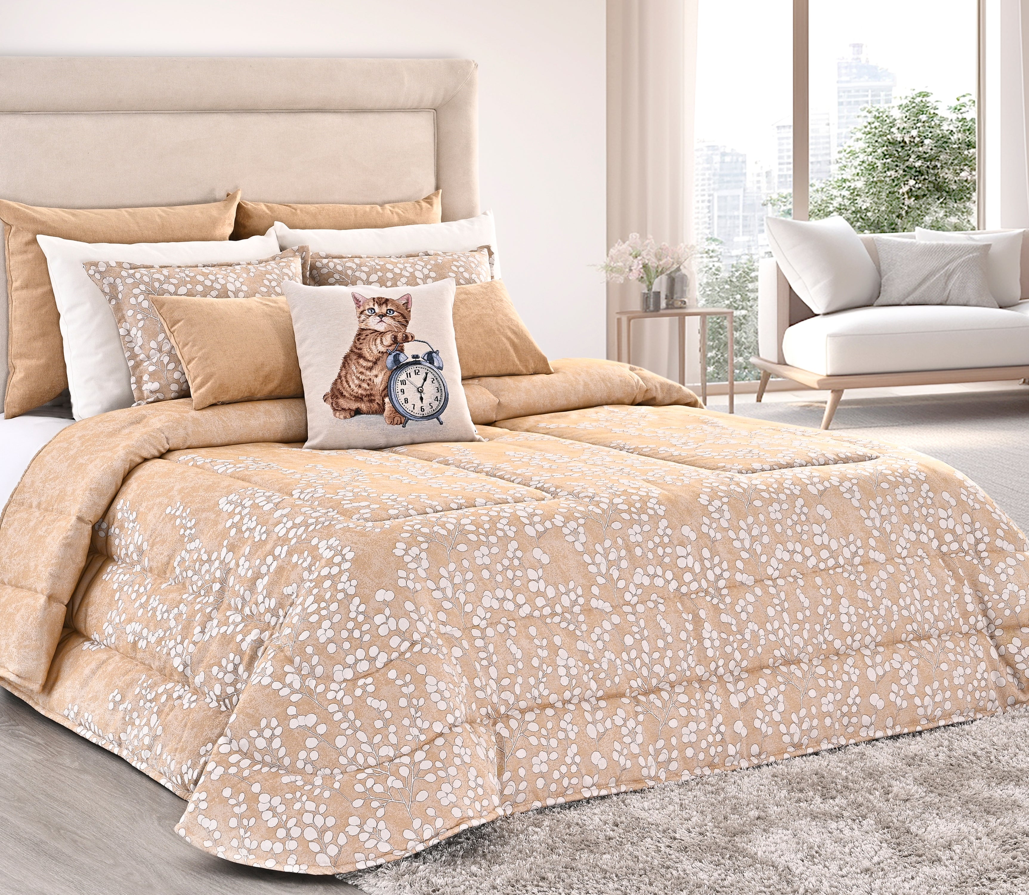 Couvre-lit Bari Jaune