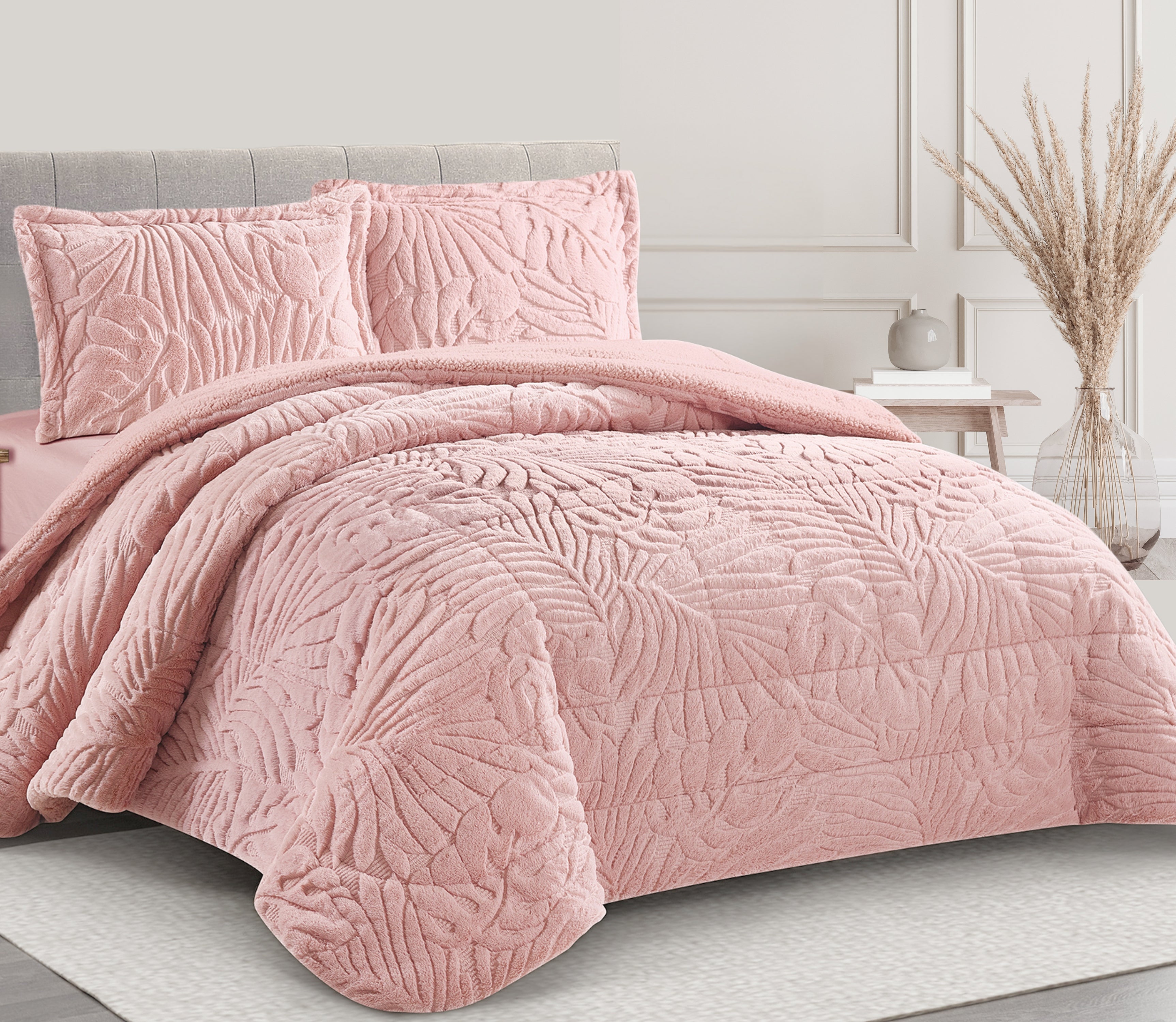 Sherpa-Tagesdecke Nair Rosa