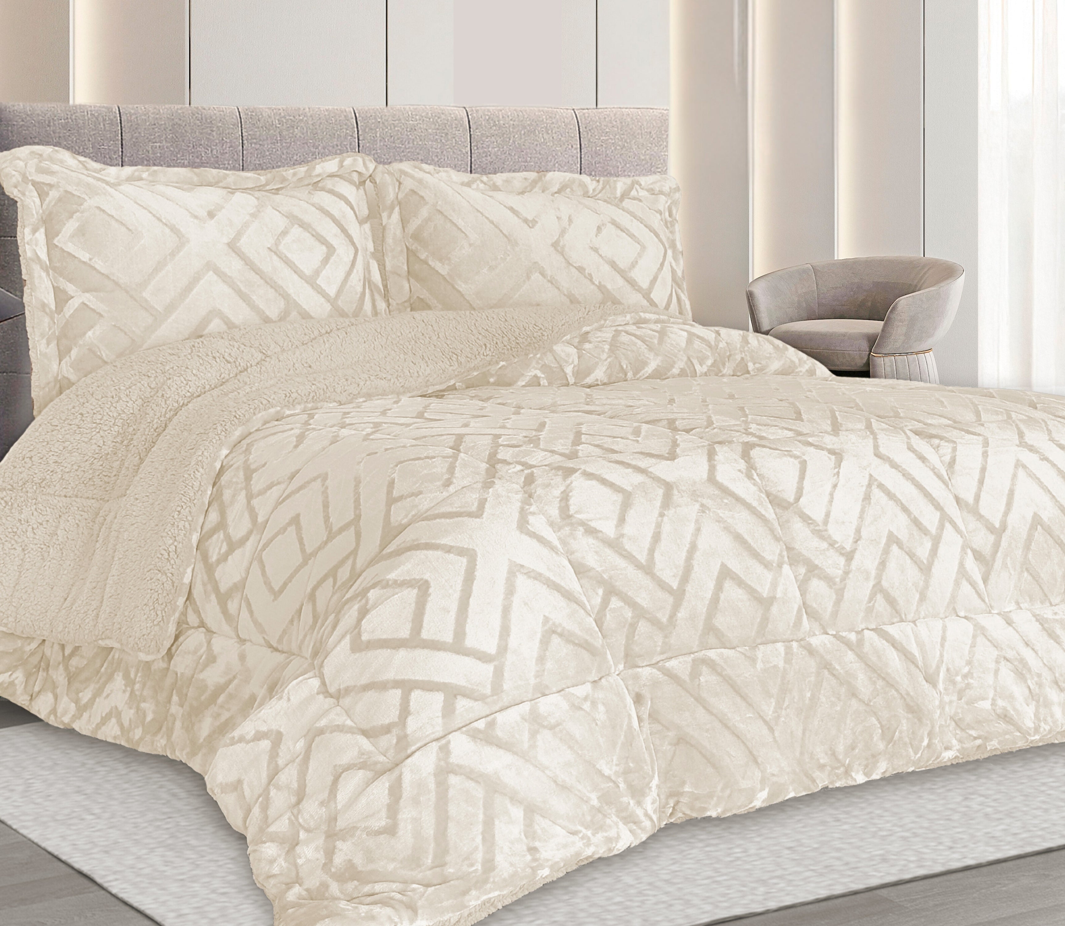 Sherpa-Tagesdecke Nevu Perle