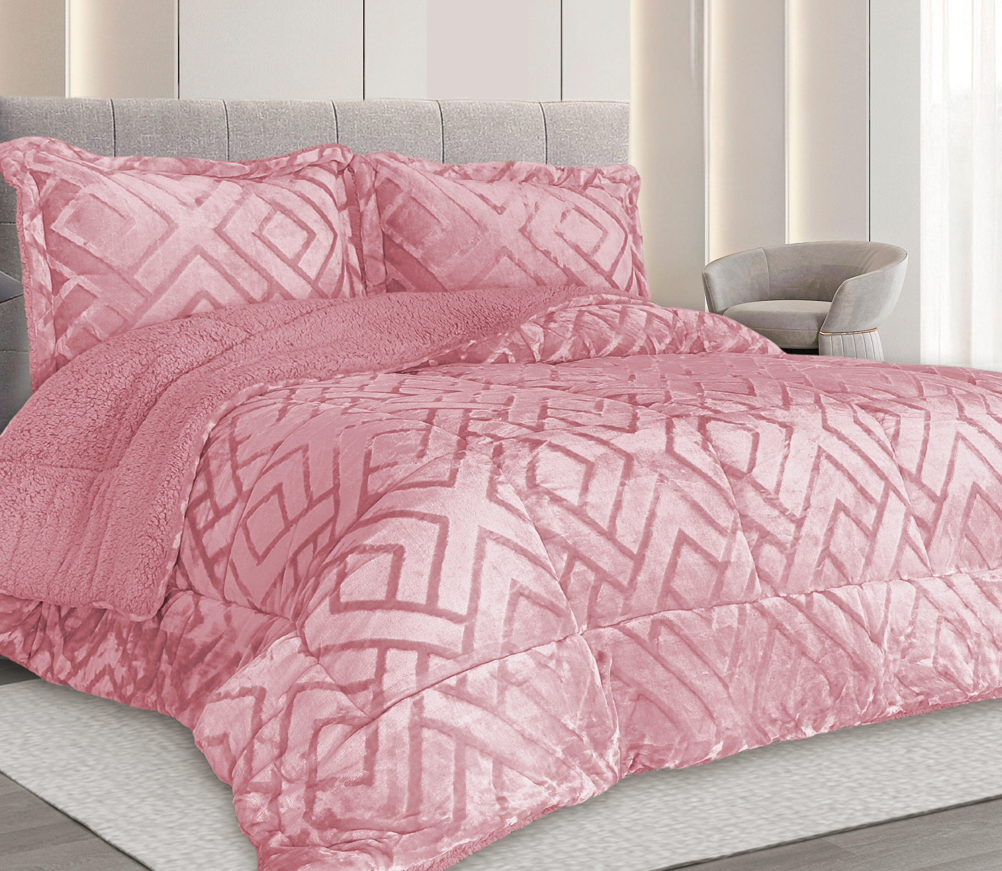Sherpa-Tagesdecke Nevu Rosa