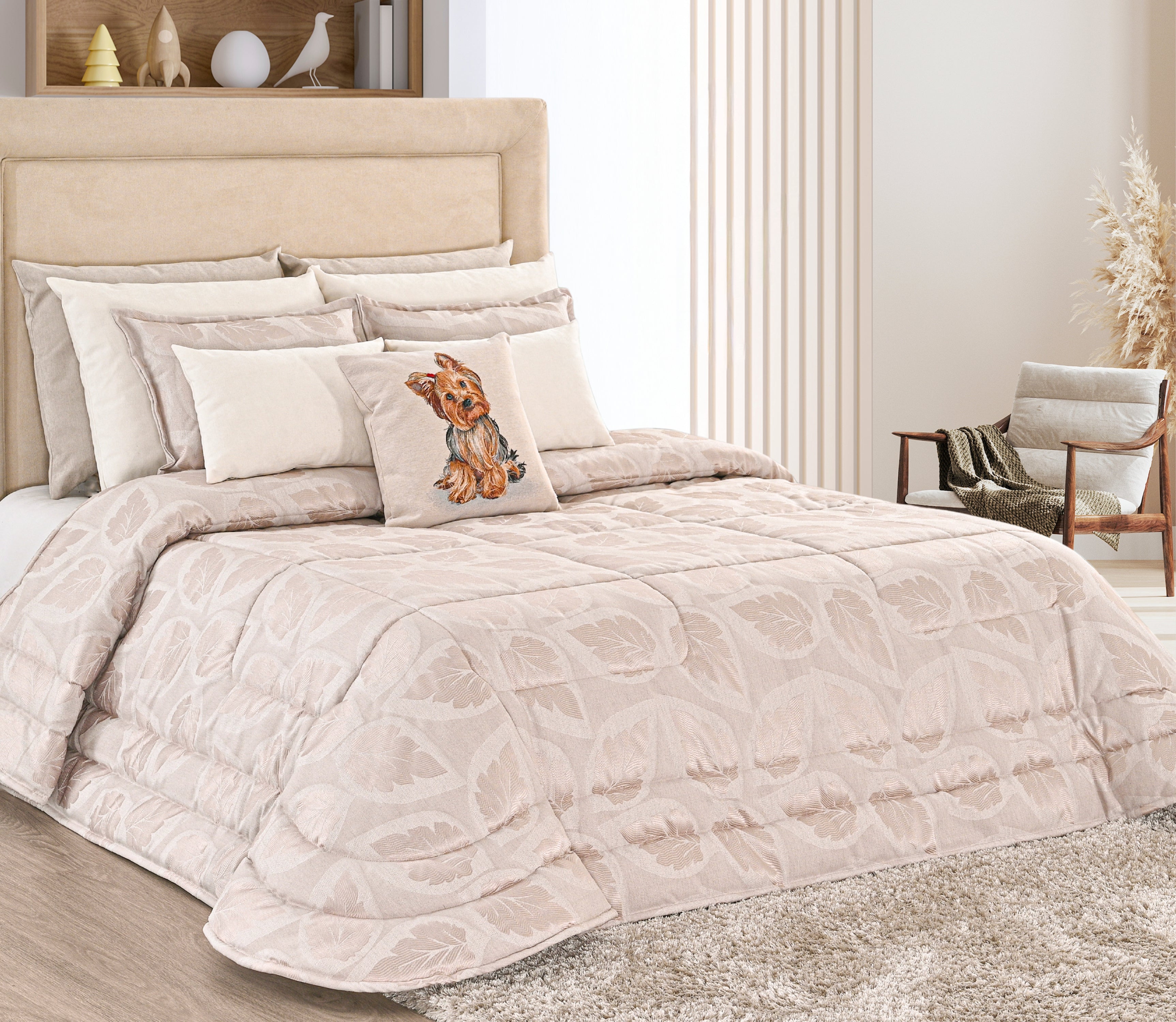 Couvre-lit Lacir Beige