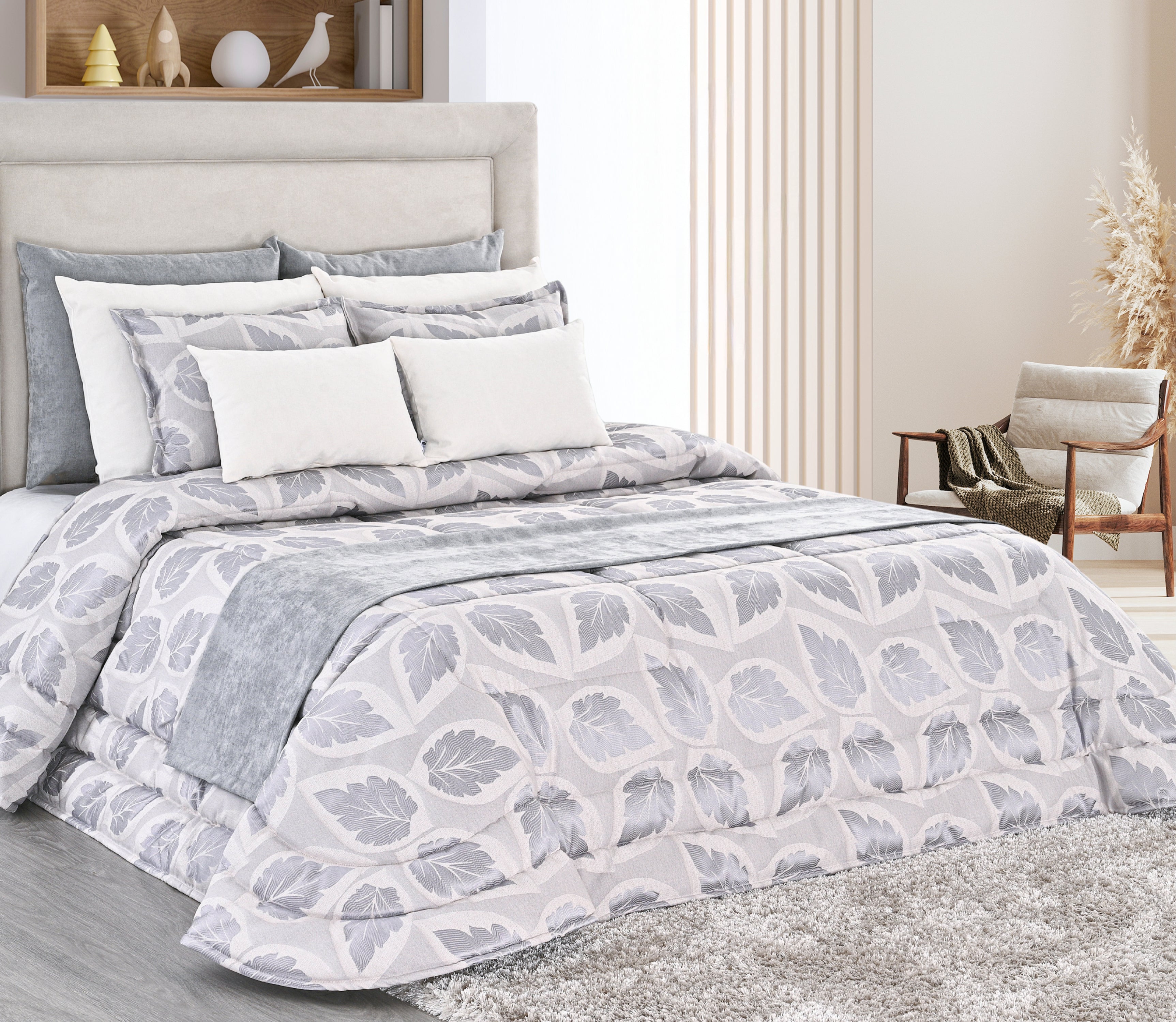 Couvre-lit Lacir Gris