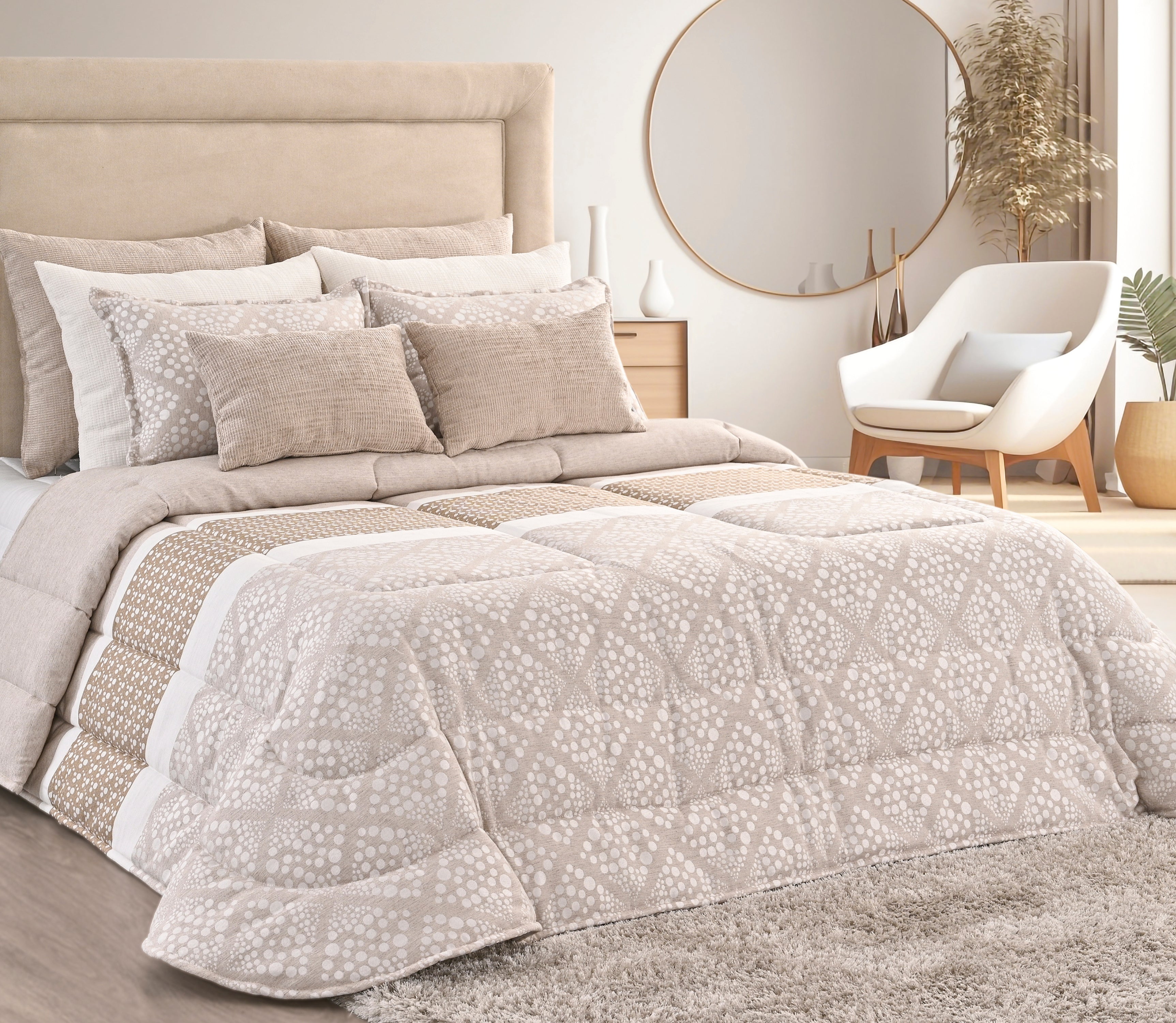 Tagesdecke Mila Beige