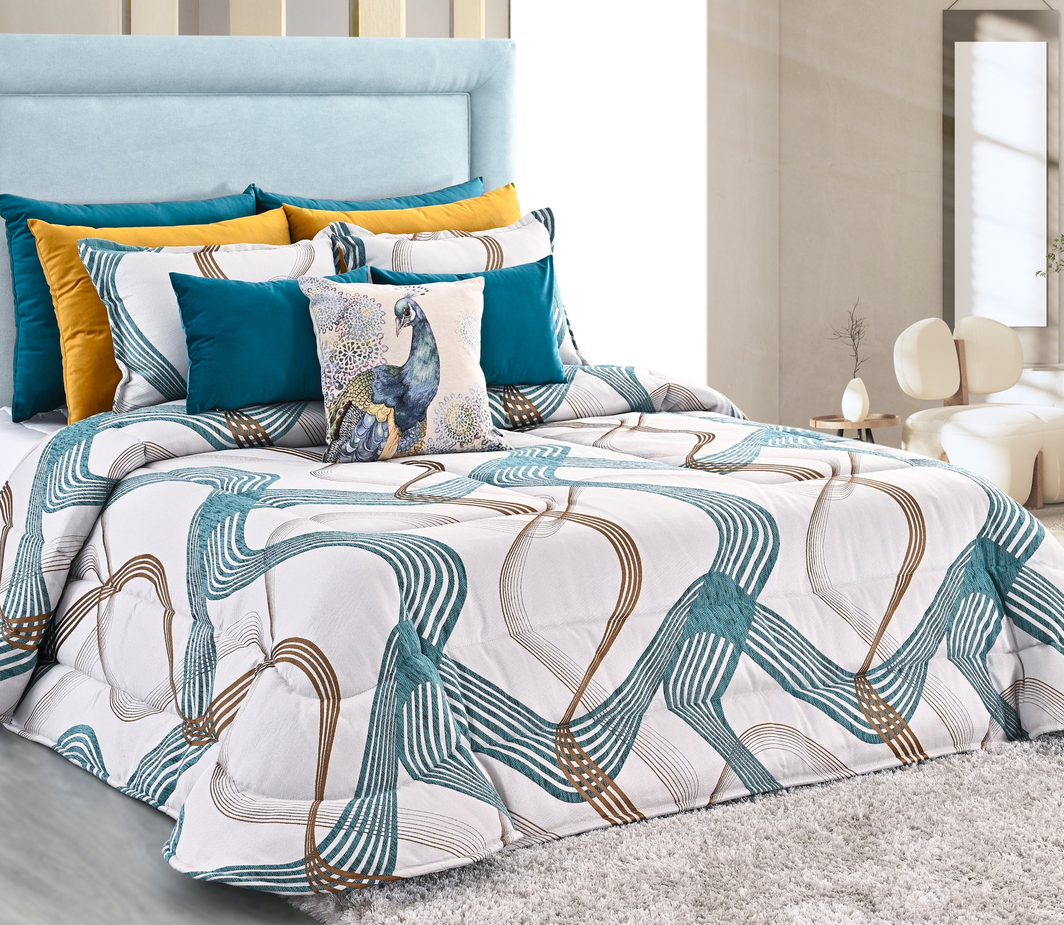 Tagesdecke Nala Blau