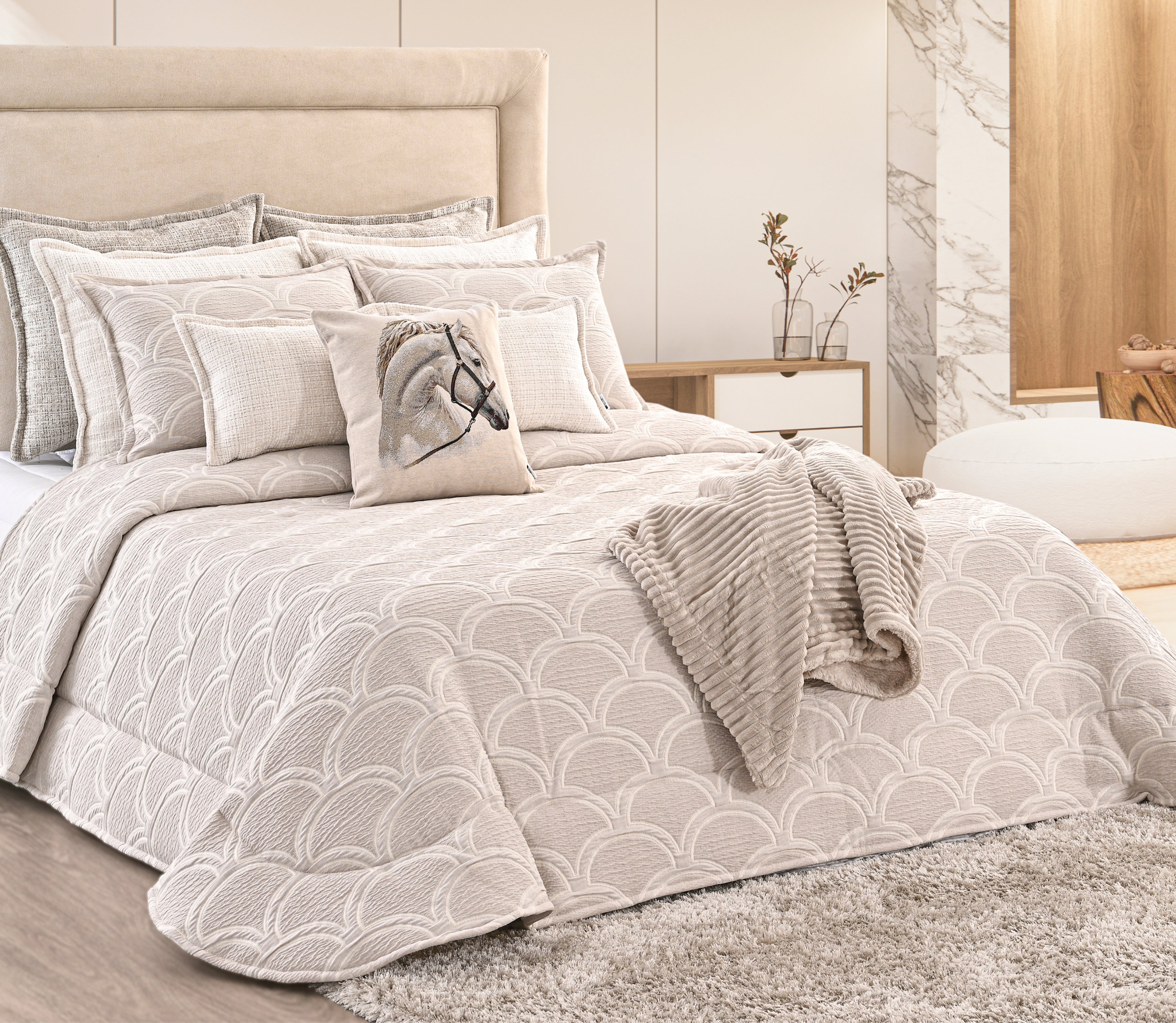 Tagesdecke Naria Beige