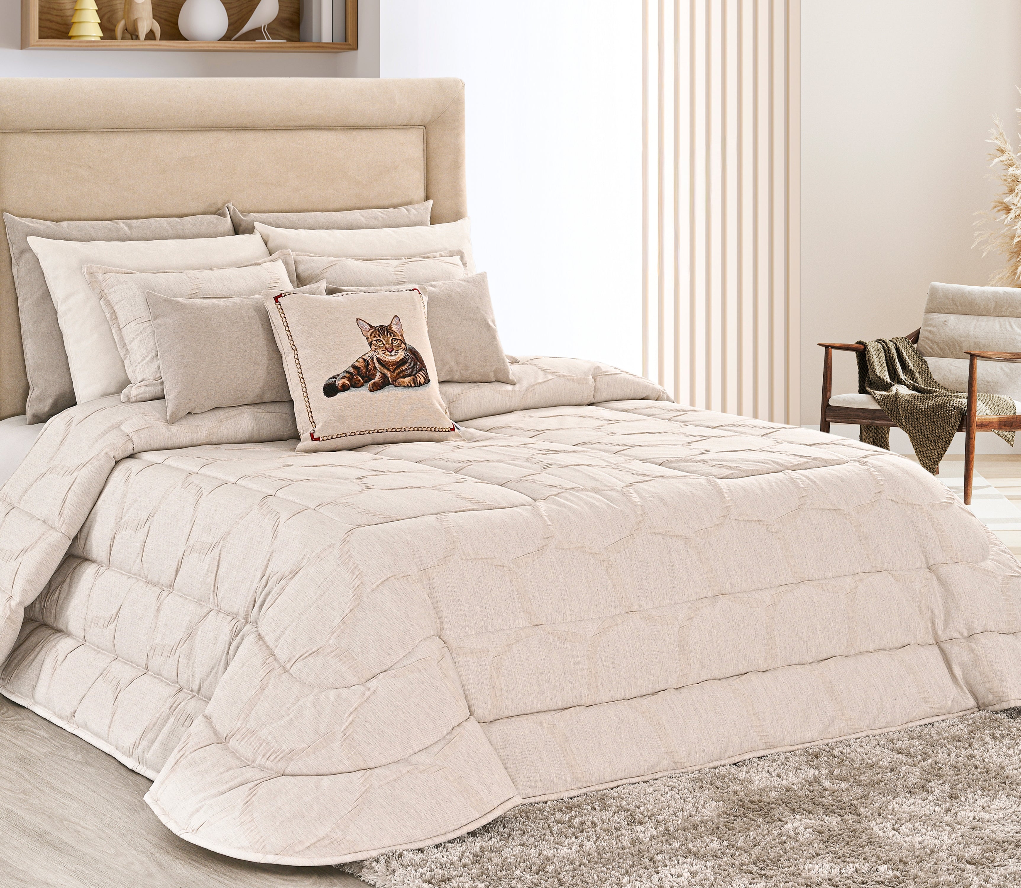 Couvre-lit Nilo Beige