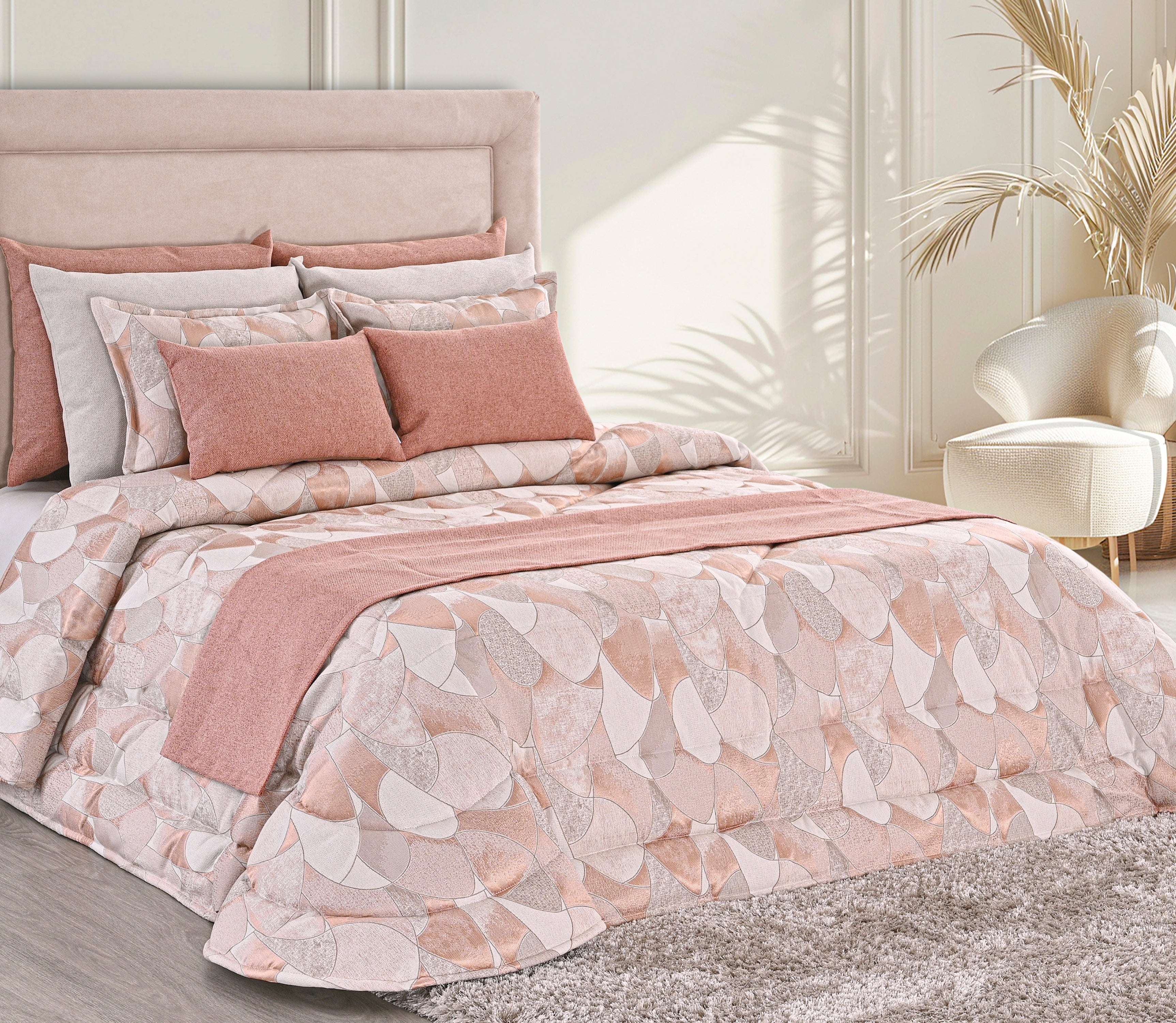 Couvre-lit Venus Rose
