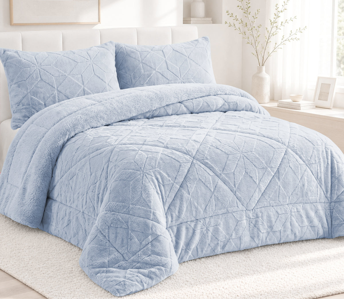 Couvre-lit Sherpa Fenix Bleu