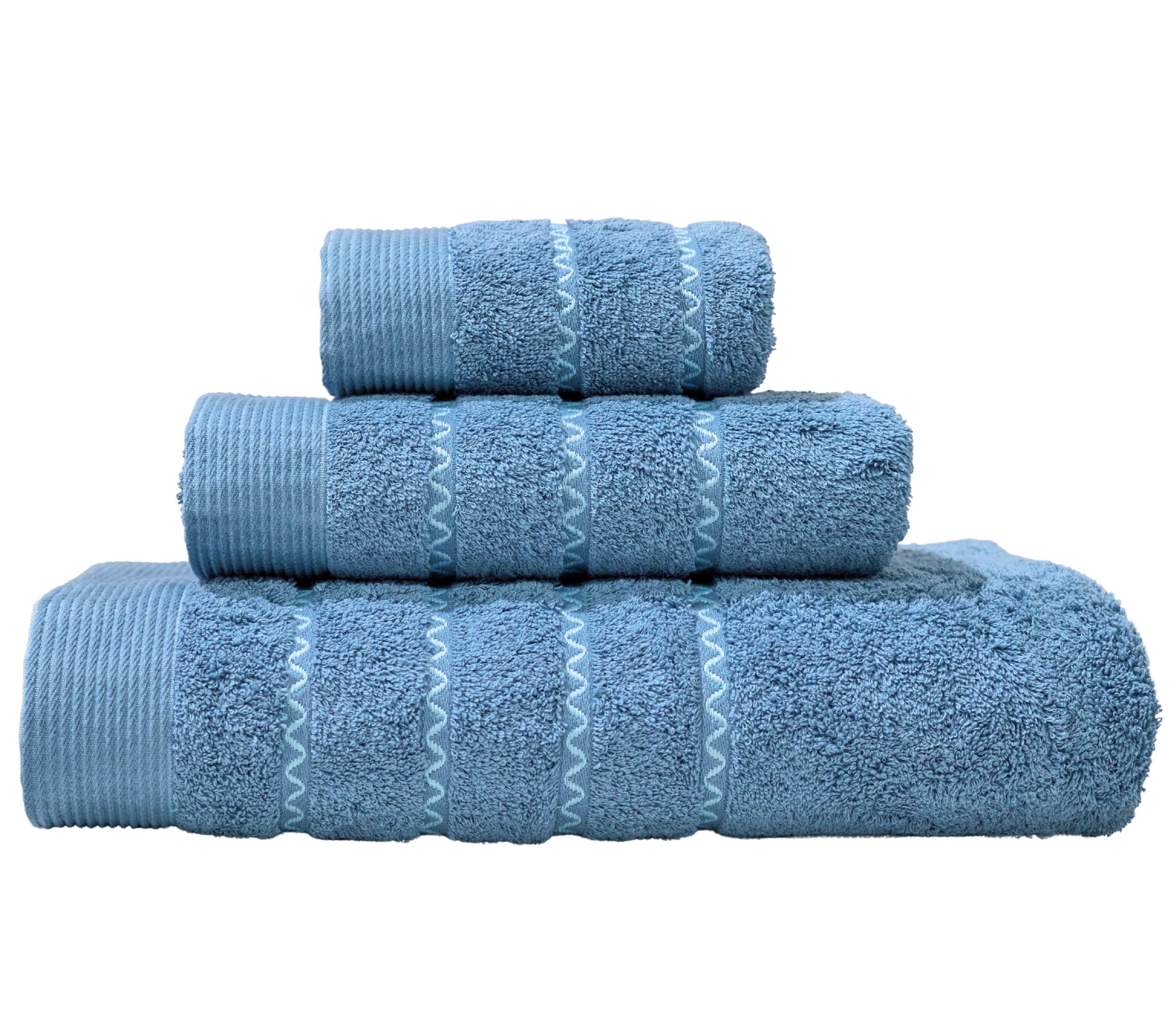 Baumwoll-Badetuch-Set Bali Dunkelblau