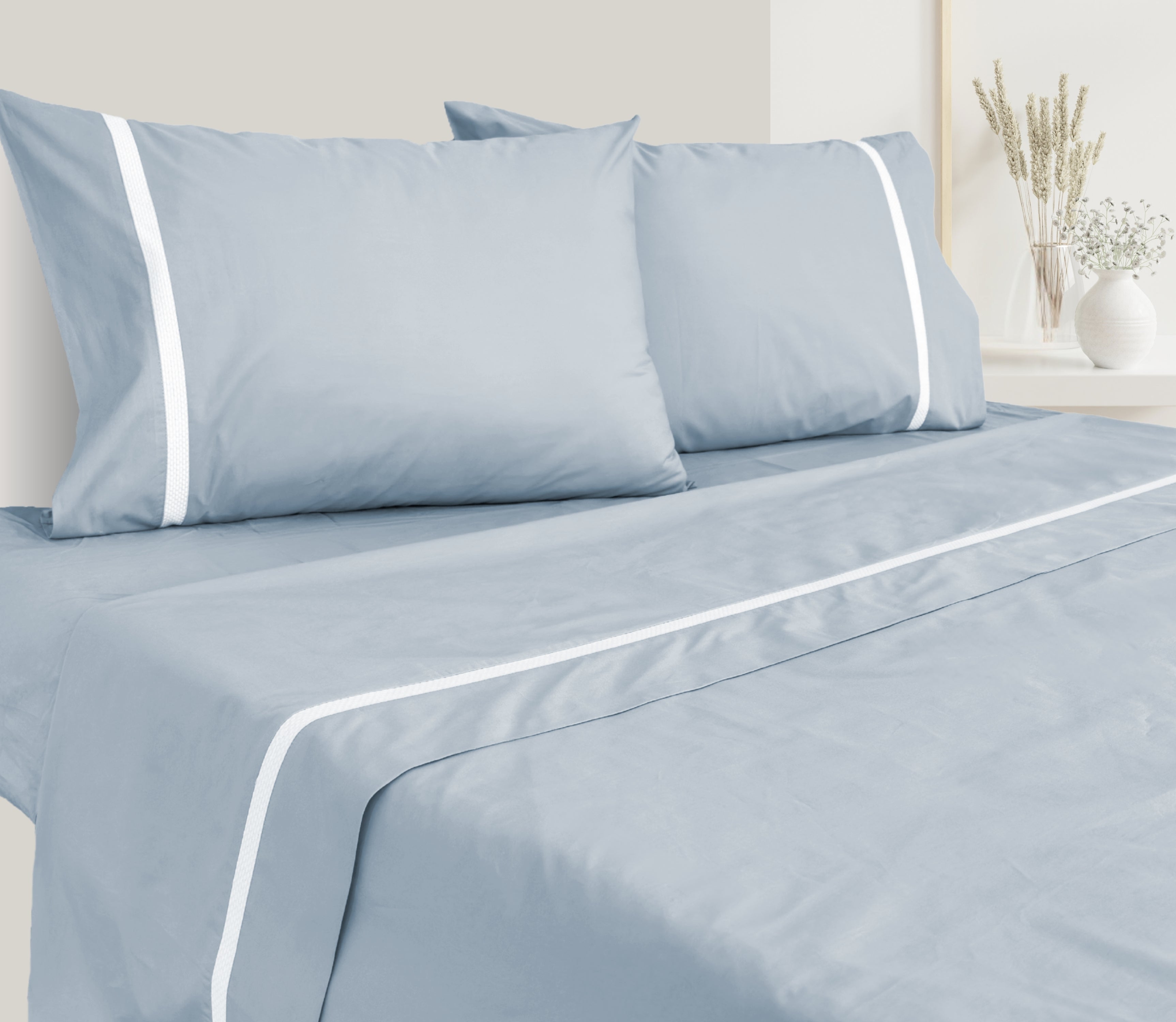 Bettwäsche-Set aus Perkal Lani Blau