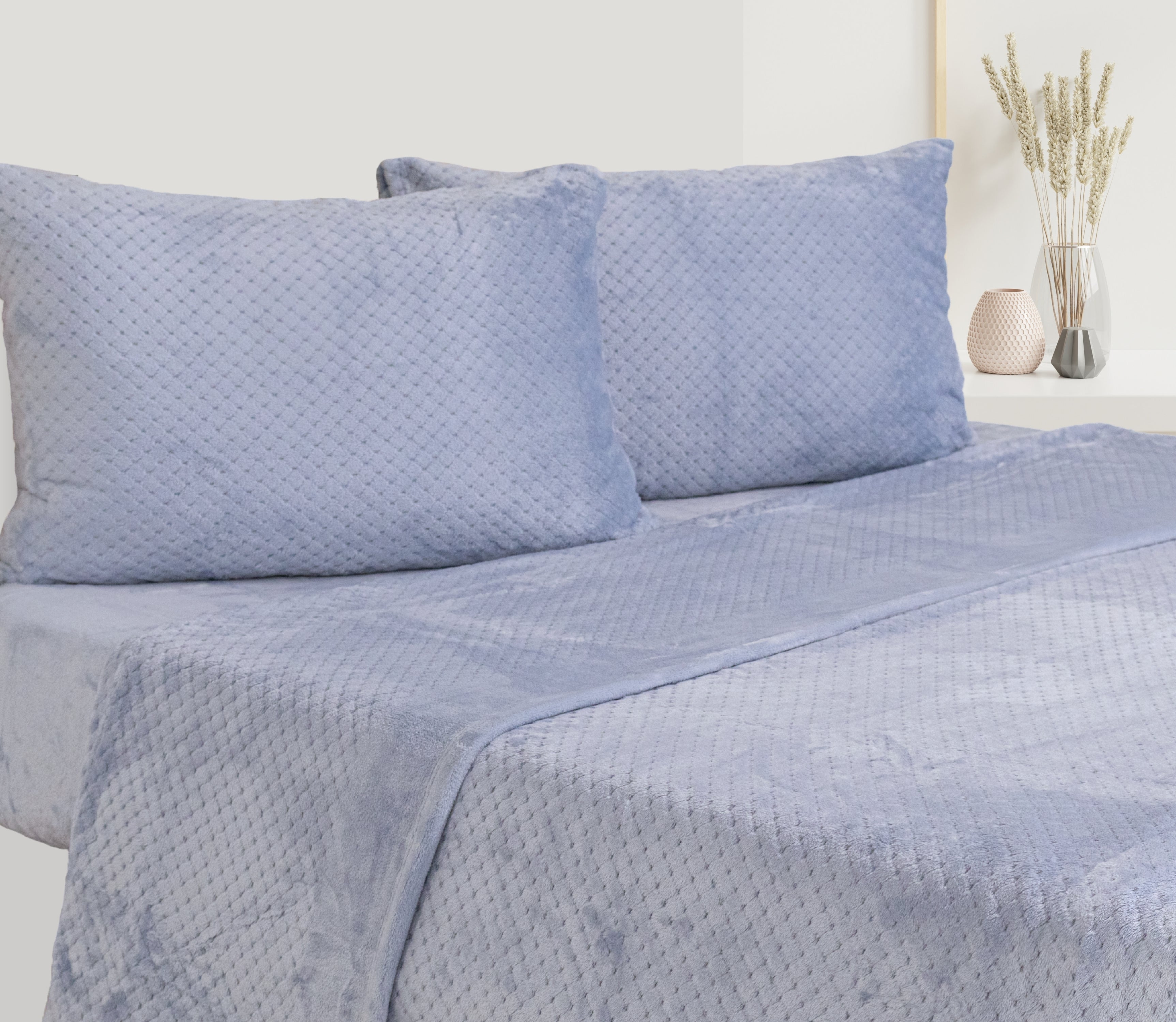 Completo di Lenzuola in Microllina Sena Blu