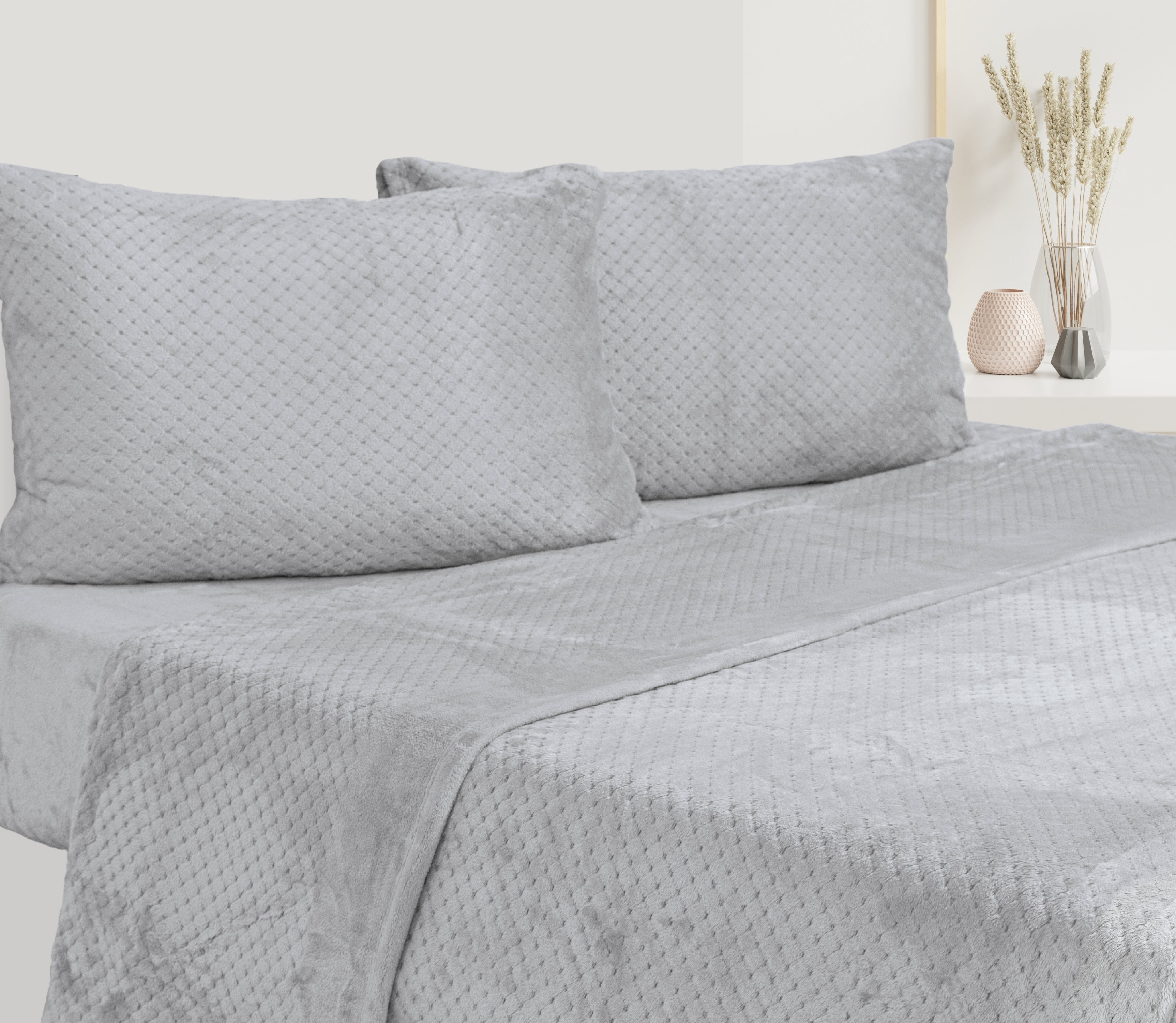 Completo di Lenzuola in Microllina Sena Grigio