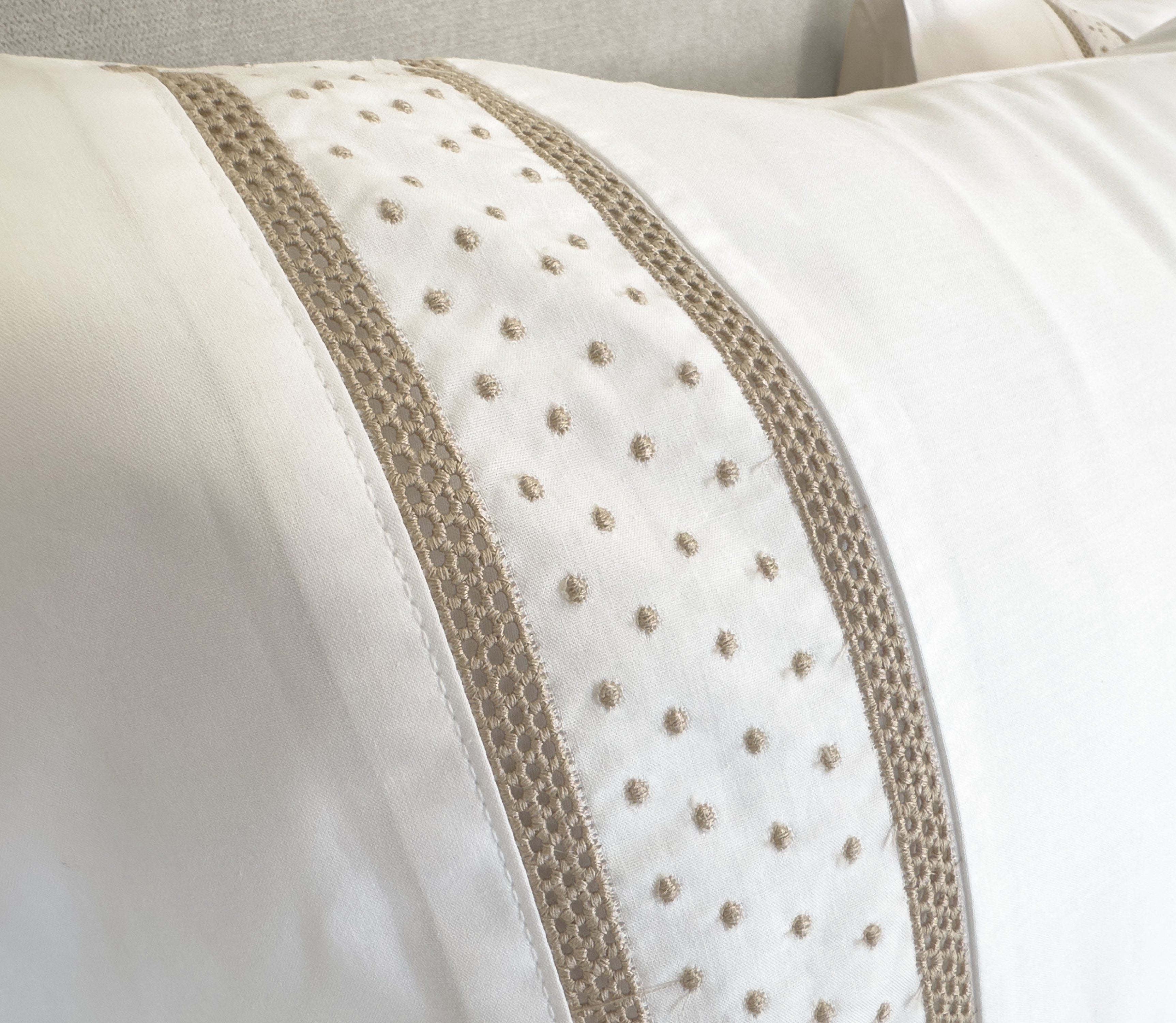 Percale Sheet Set Velan Beige