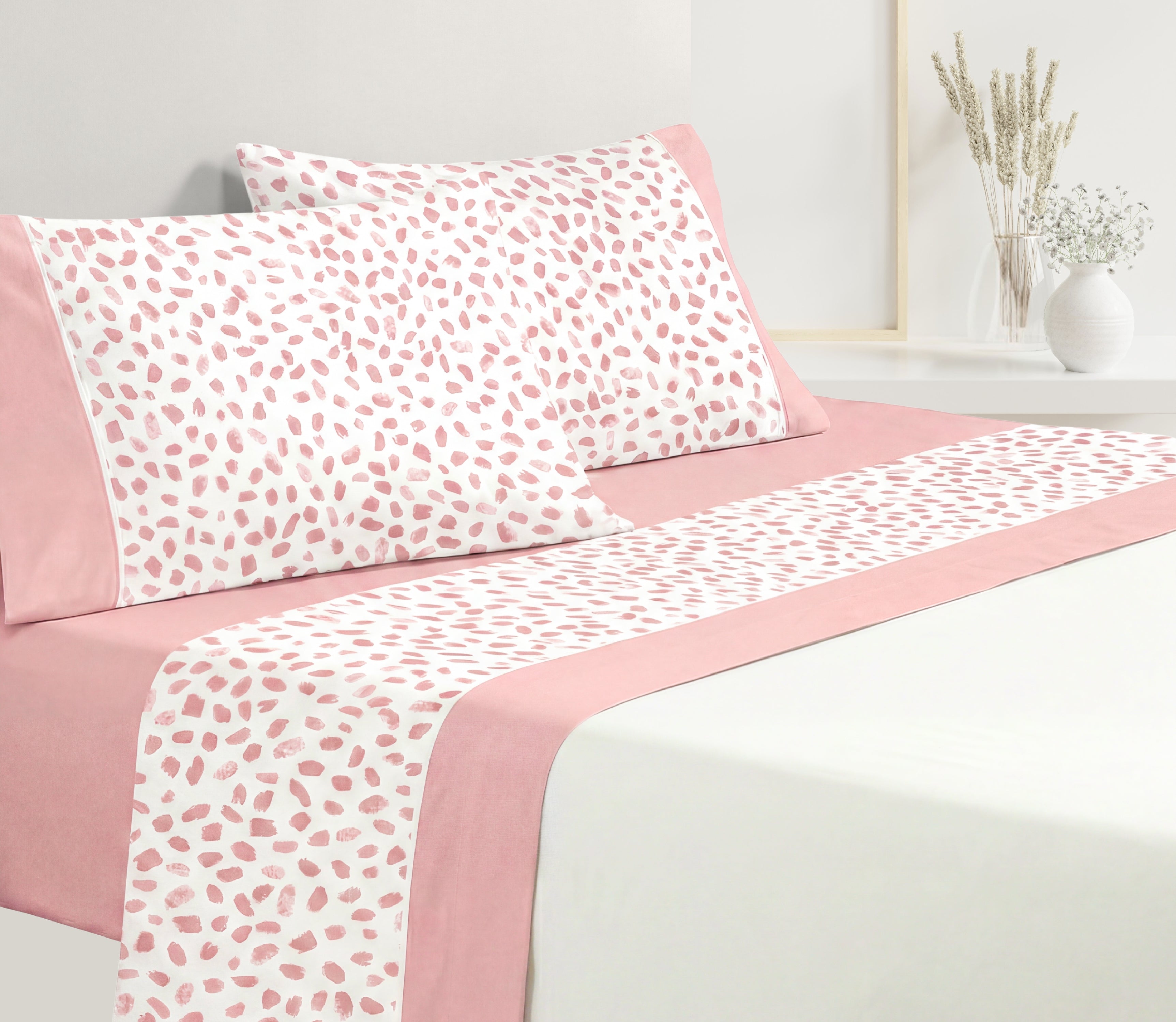 Ensemble de draps en Coton Nure Rose