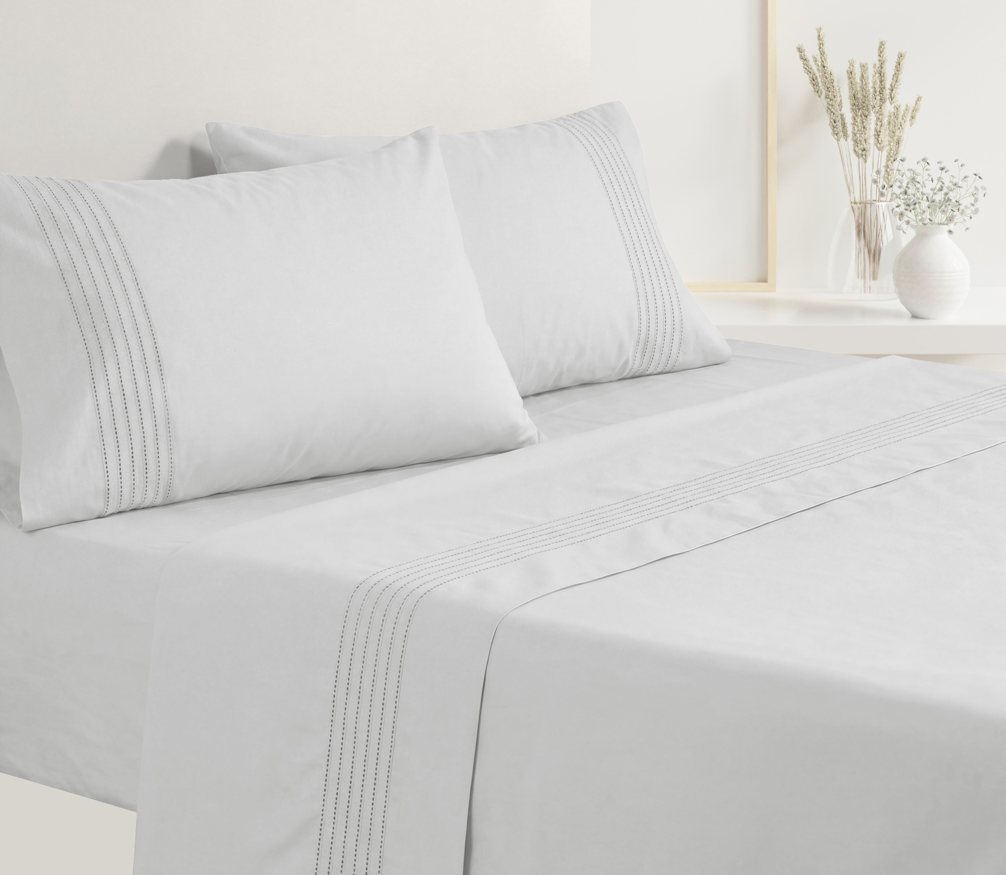 Bettwäsche-Set aus Perkal Zen Grau