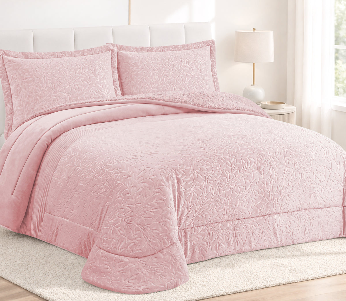 Couvre-lit Sherpa Lunia Rose