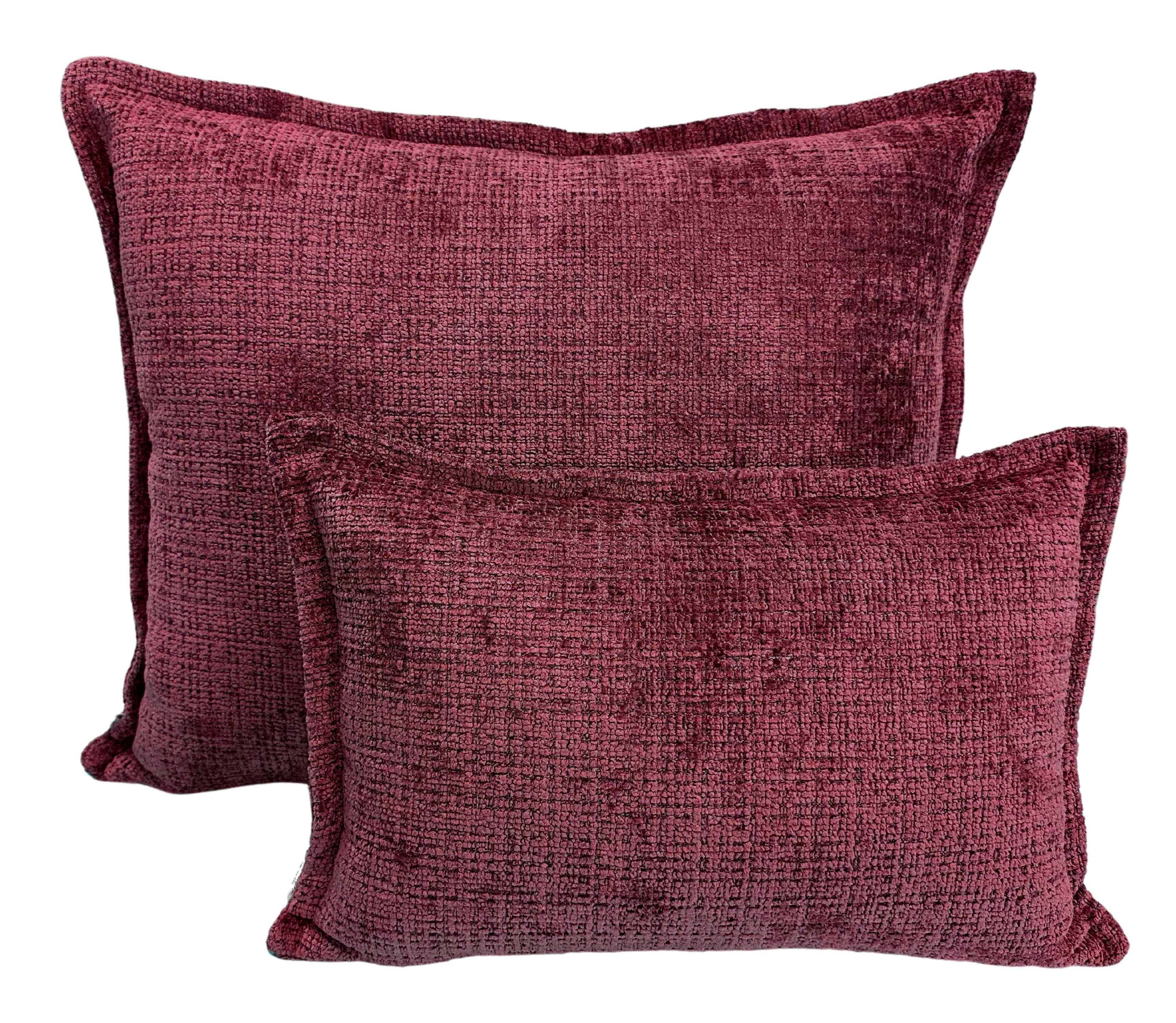 Jacquard-Kissen Nara Bordeauxrot
