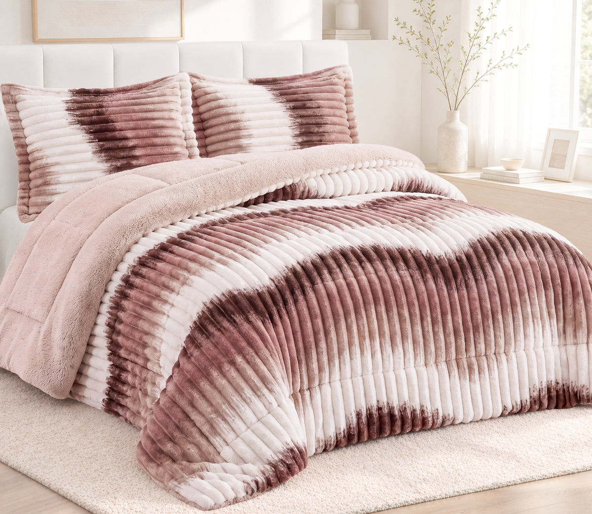 Couvre-lit Sherpa Niara Beige